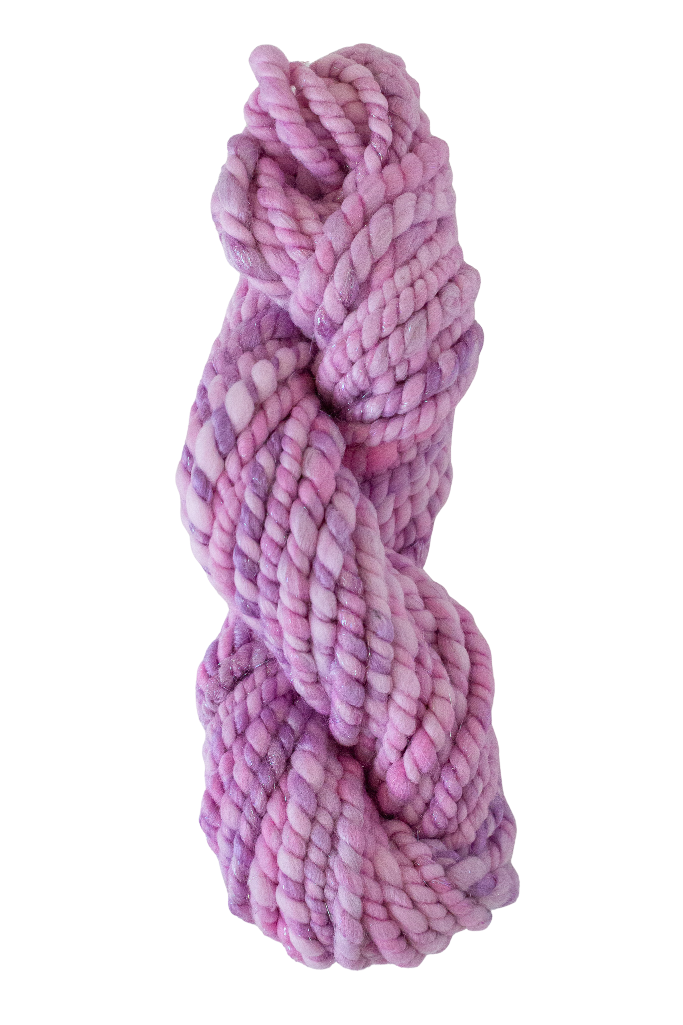 Handspun Art Yarn - Lilac - Vegan & Cruelty Free Yarn