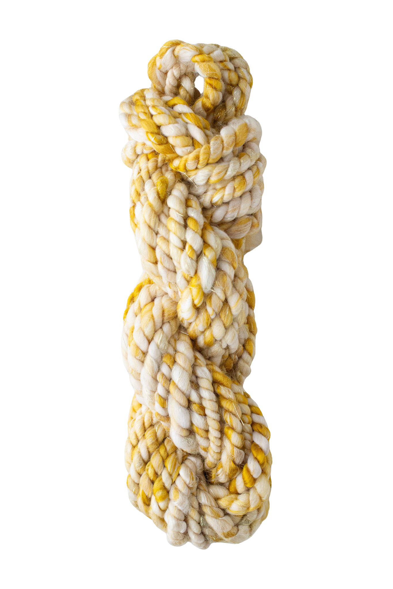 LIQUID GOLD | Handspun Two Ply Jumbo Art Yarn