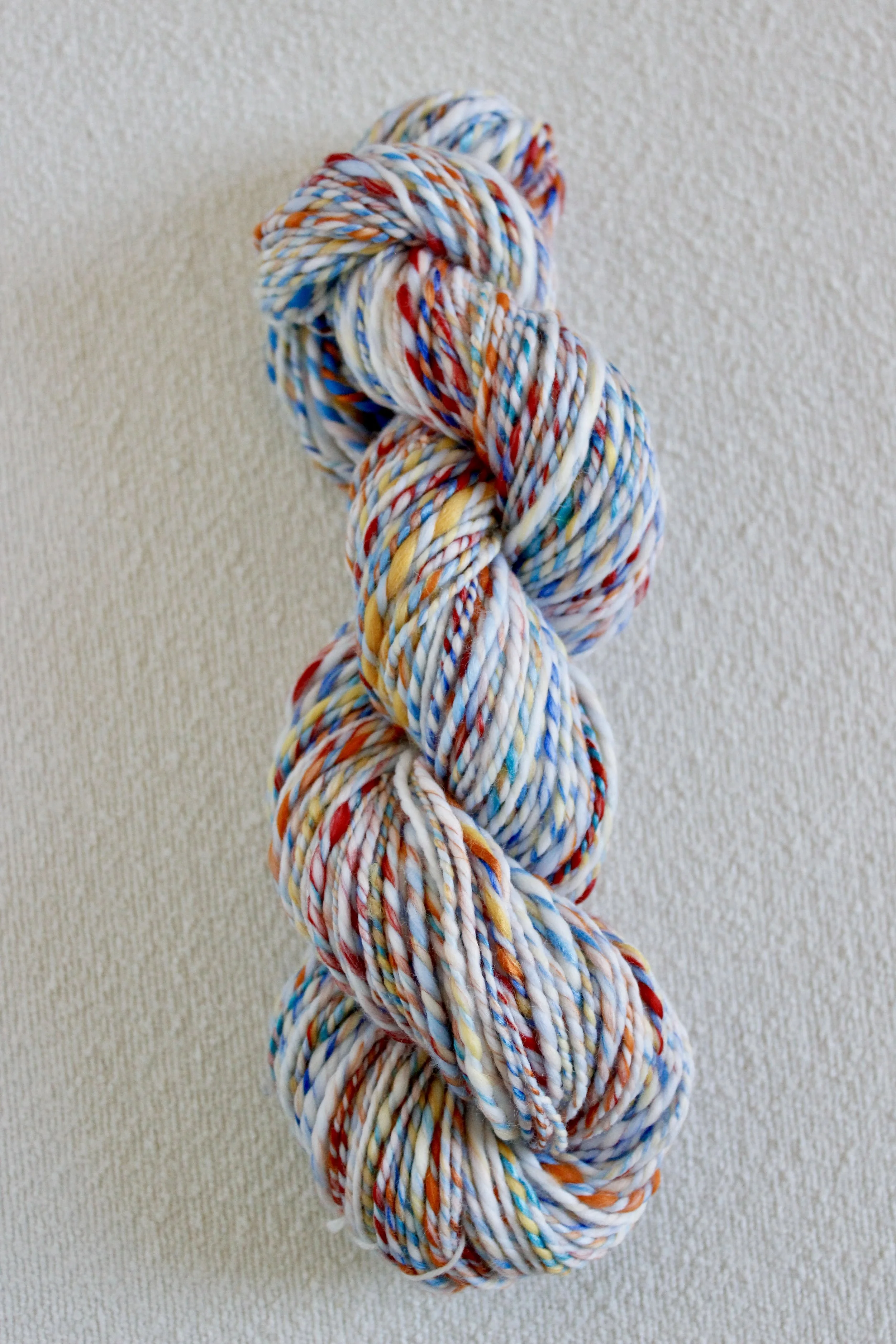 Handspun Art Yarn - Birds & Flowers - Vegan & Cruelty Free Yarn