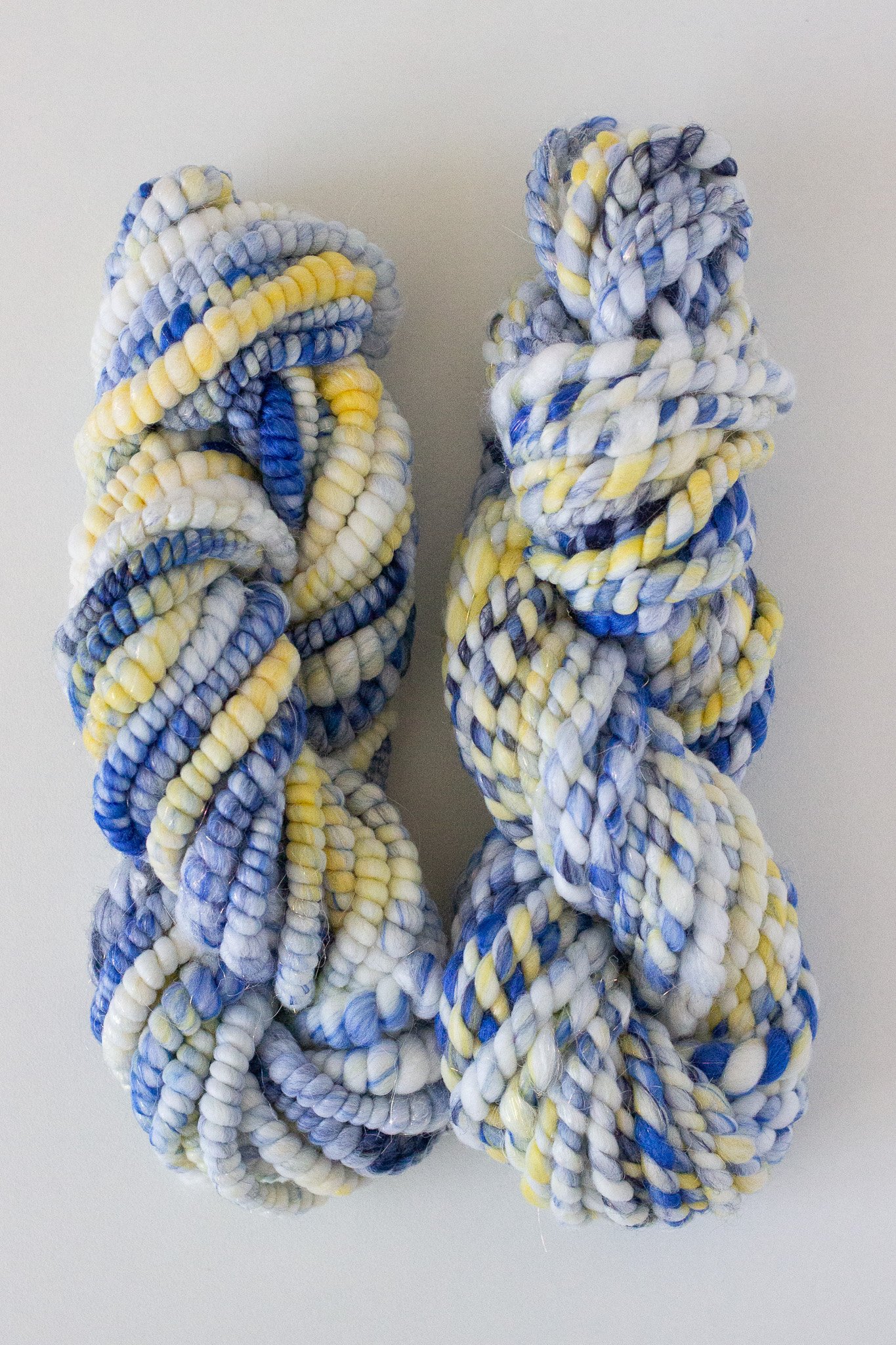 Handspun Art Yarn - Sicilian Summer - Vegan & Cruelty Free Yarn