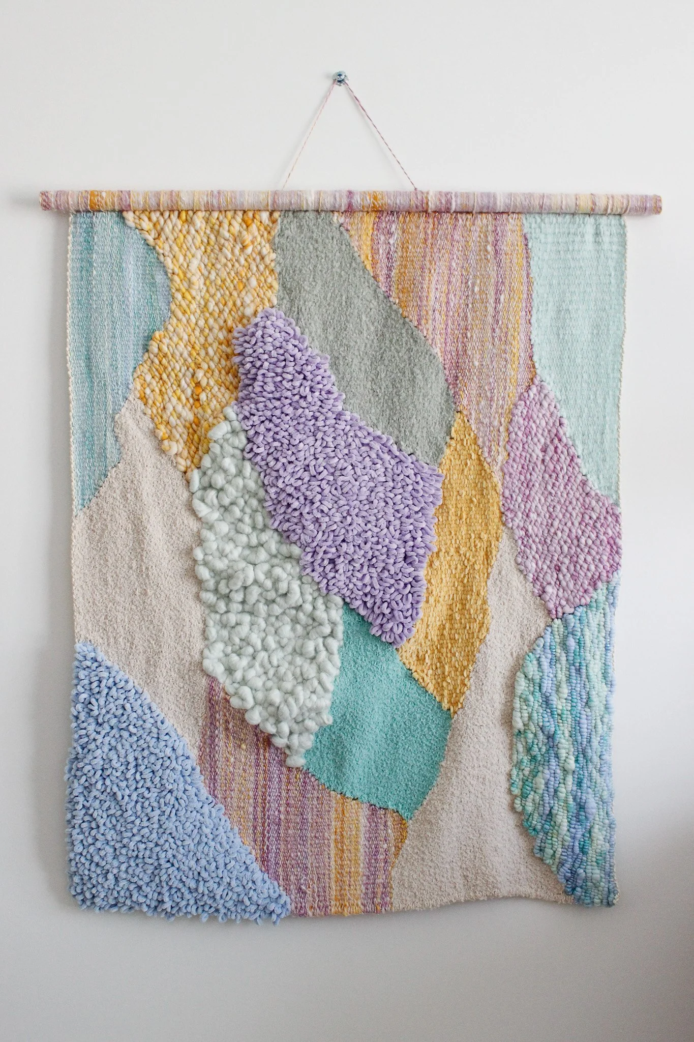 Woven Abstract Landscape Art - Joie De Vivre - Textile Art