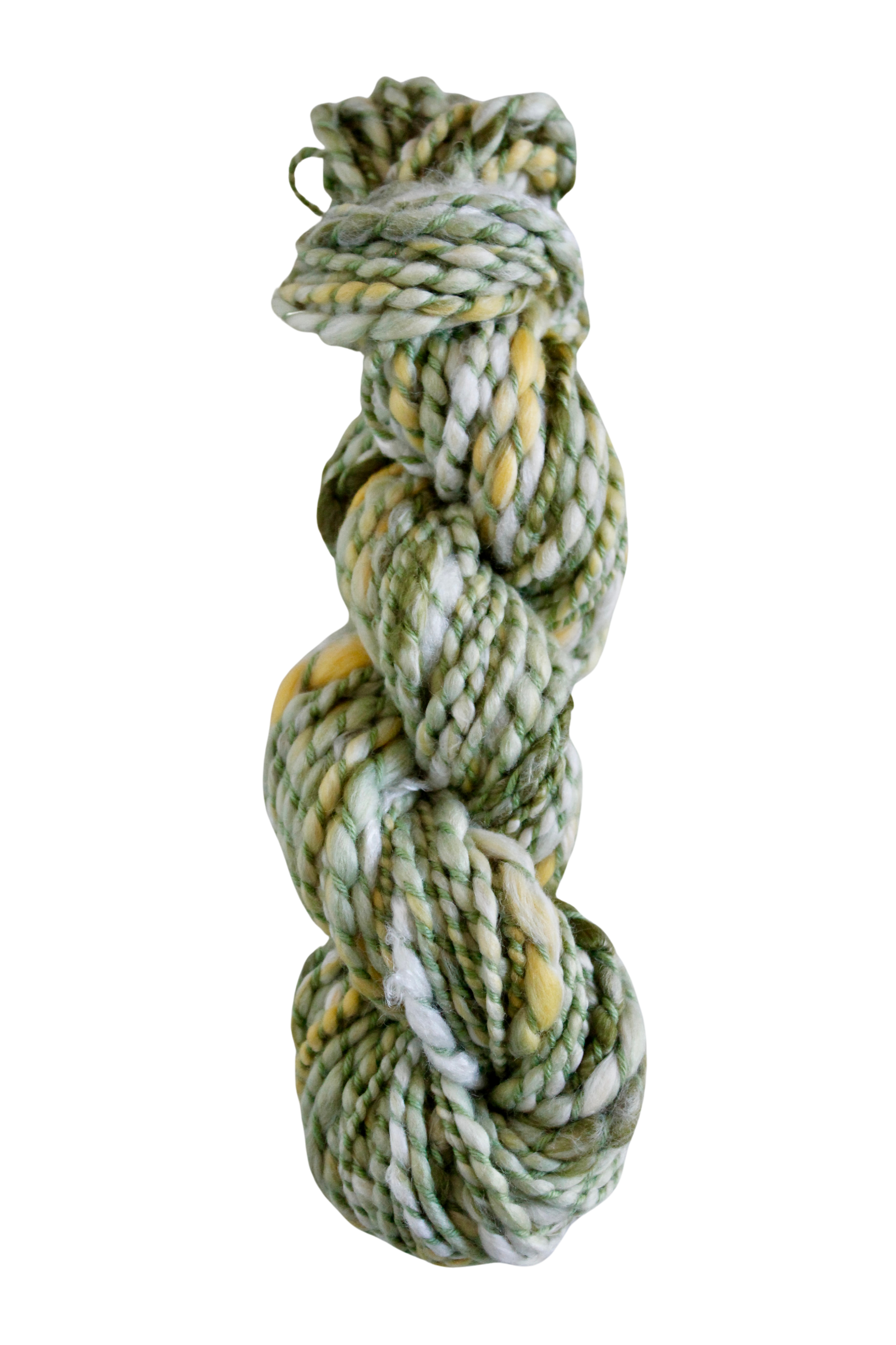 Handspun Art Yarn - Blooming Daisies - Vegan & Cruelty Free Yarn