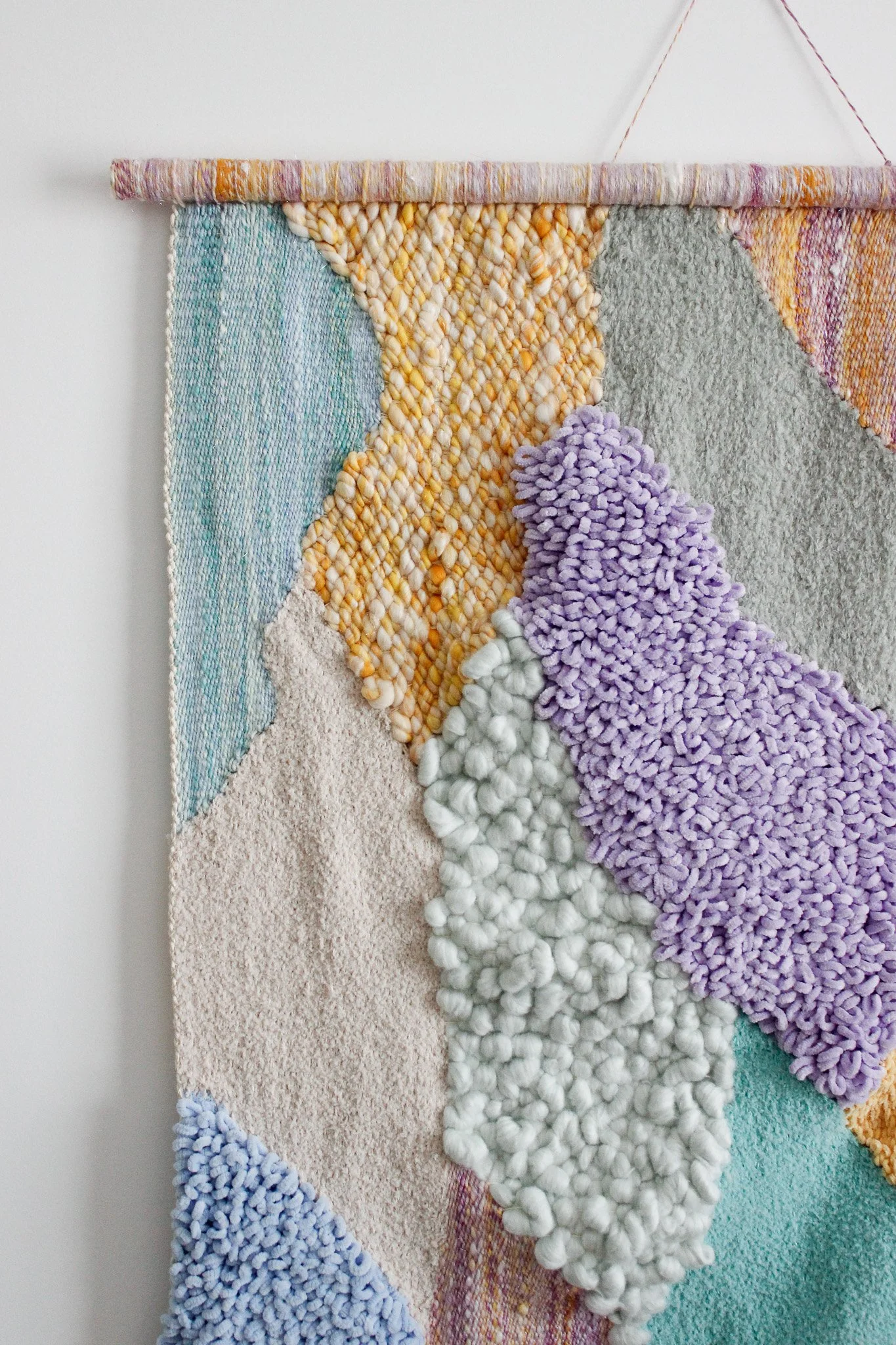 Woven Abstract Landscape Art - Joie De Vivre - Textile Art