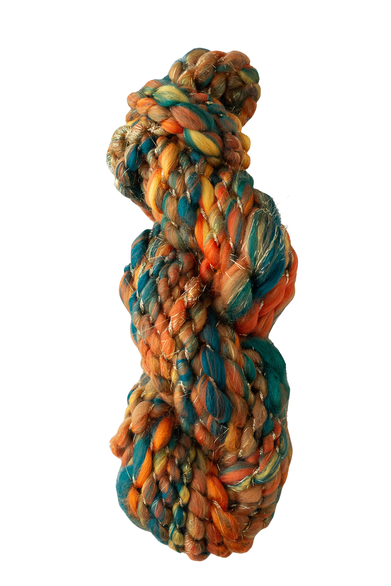 Two Ply Jumbo Handspun Art Yarn Mermaid Jewels