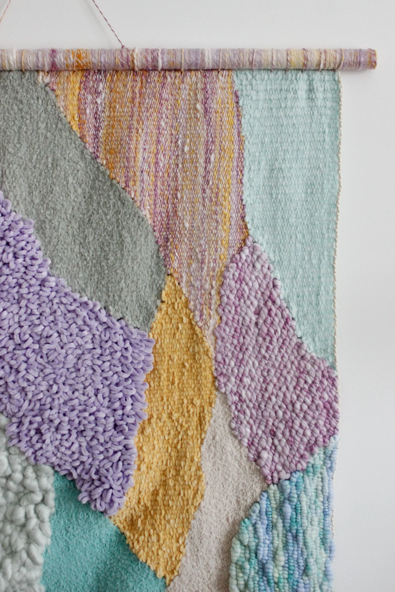 Woven Abstract Landscape Art - Joie De Vivre - Textile Art