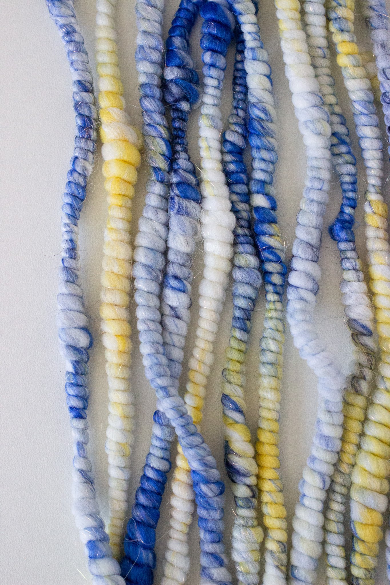 Handspun Art Yarn - Sicilian Summer - Vegan & Cruelty Free Yarn