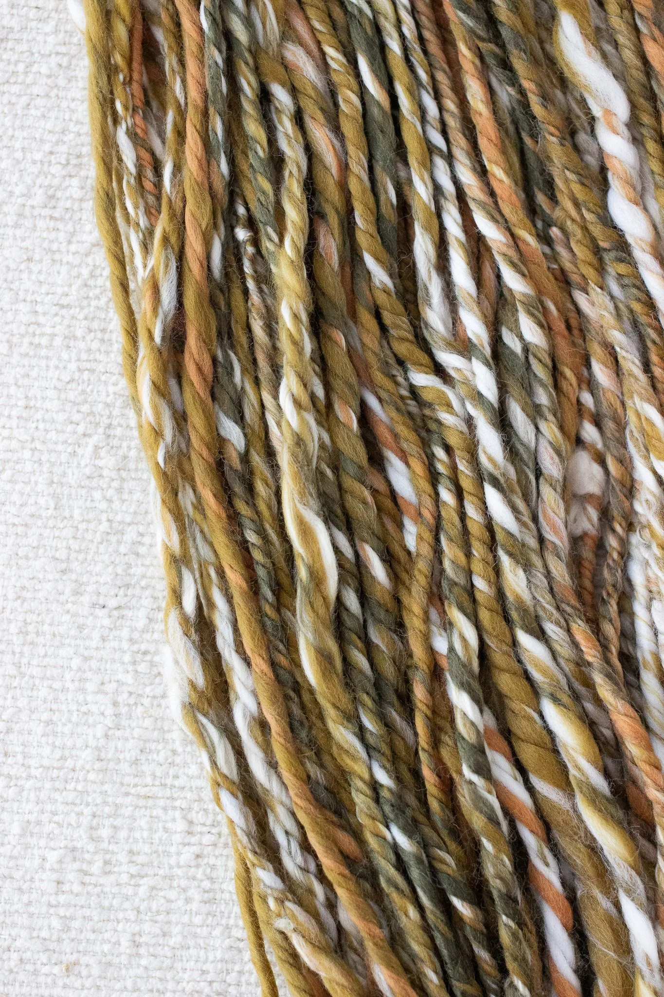 Chain Ply Handspun Art Yarn Winter Flannel