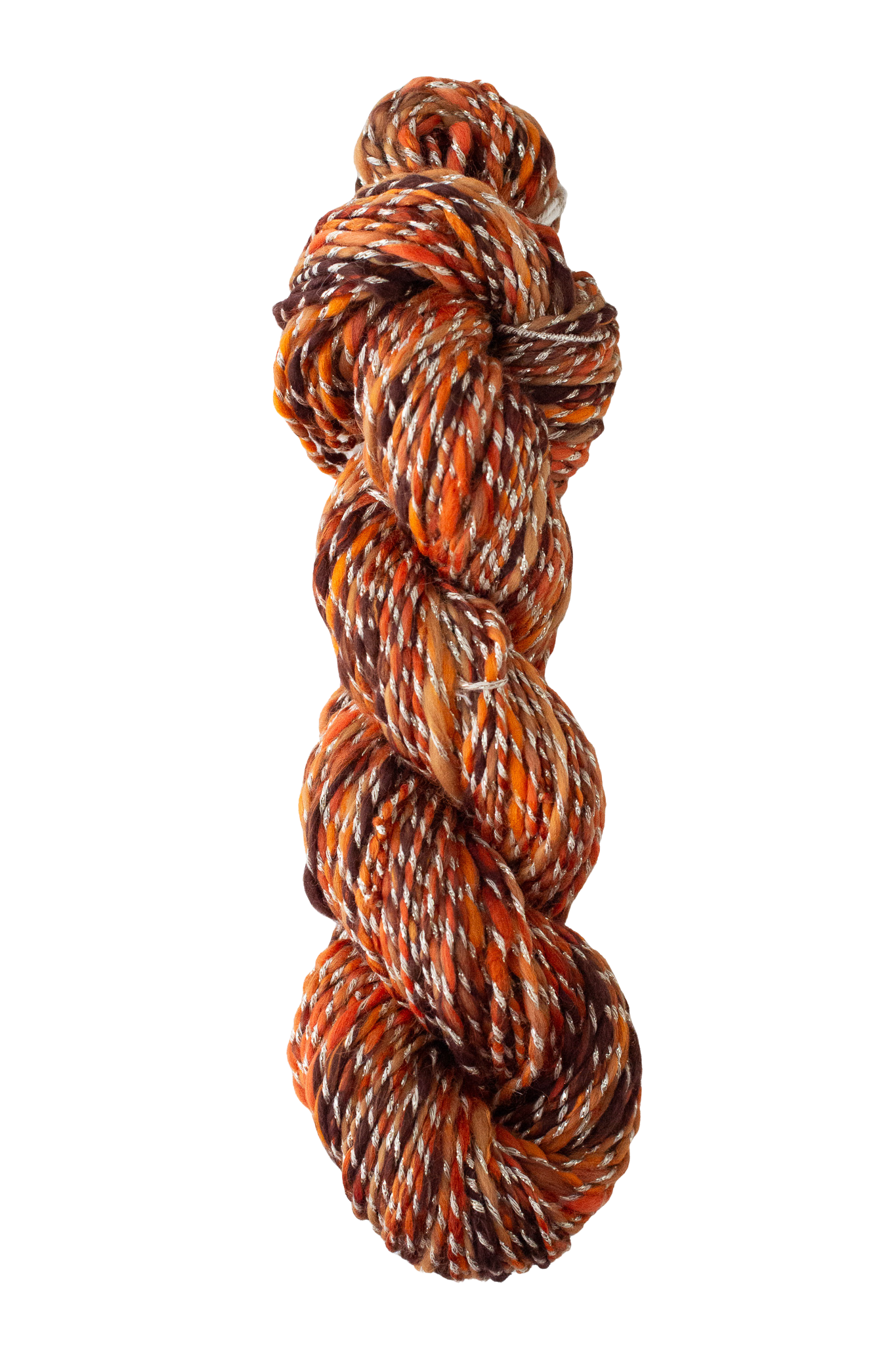 Fireplace Two Ply Worsted 10wpi Handspun Art Yarn