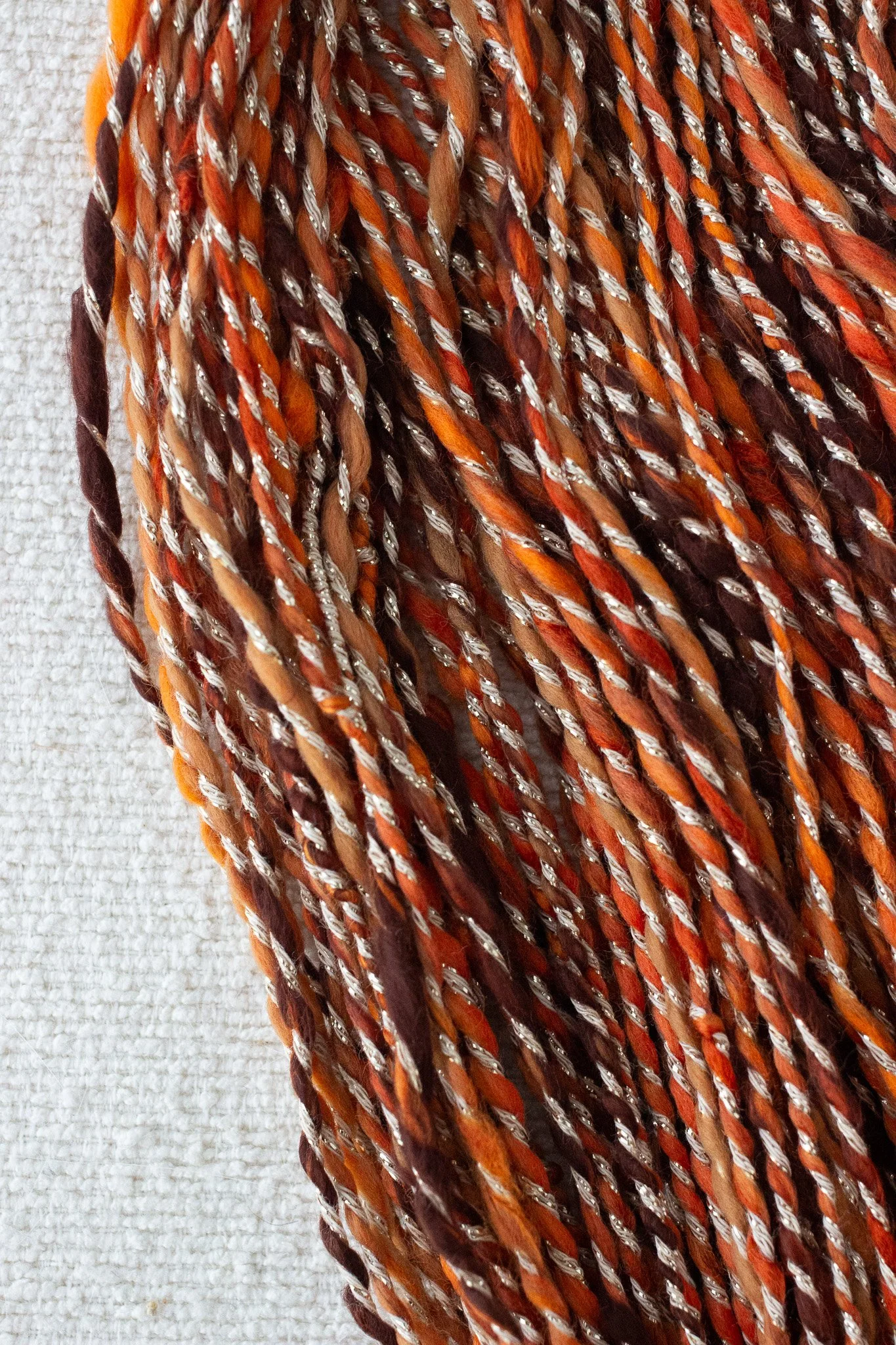 FIREPLACE | Two Ply Worsted Handspun Art Yarn