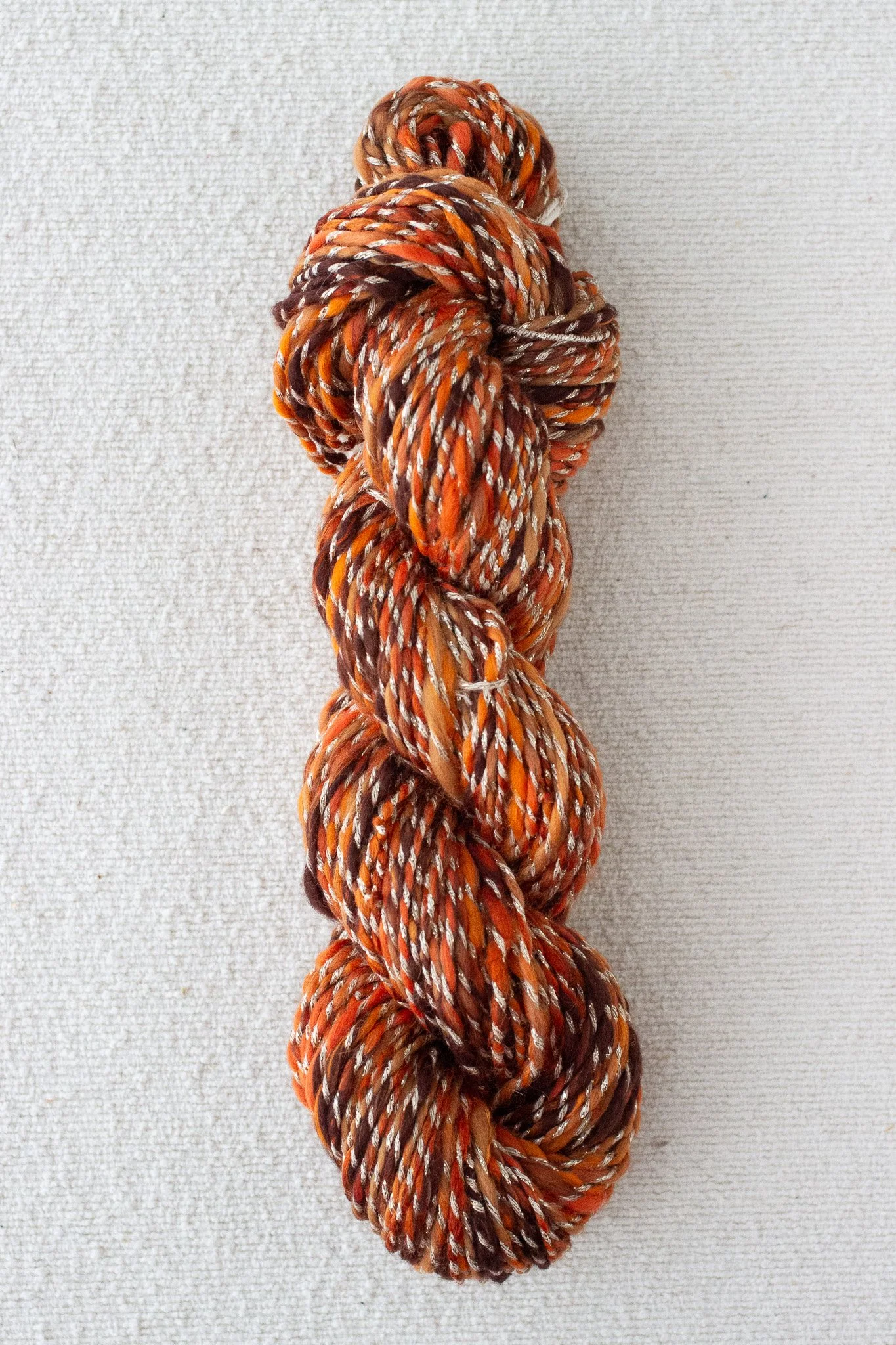 Fireplace Two Ply Worsted 10wpi Handspun Art Yarn