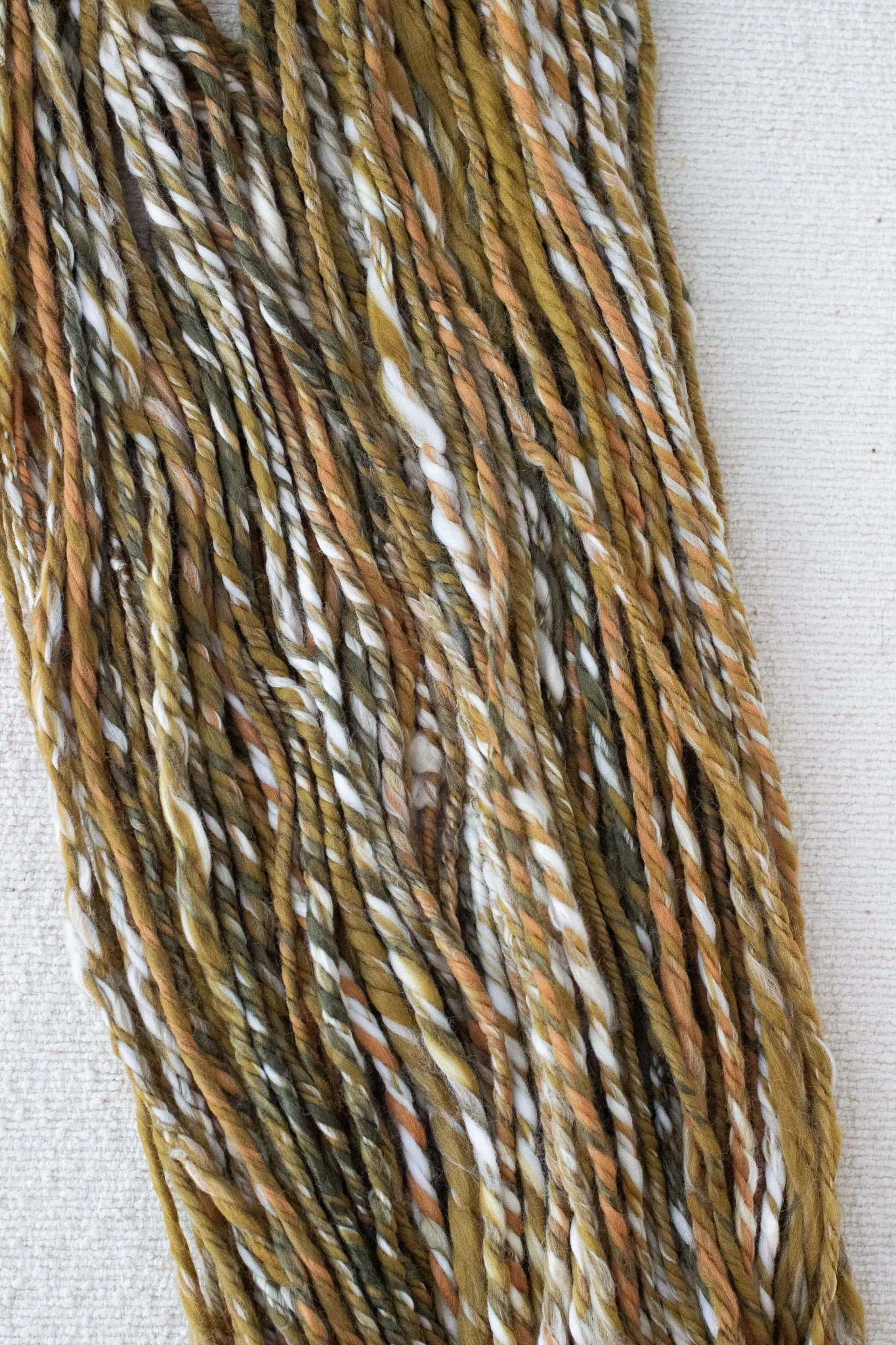 Chain Ply Handspun Art Yarn Winter Flannel