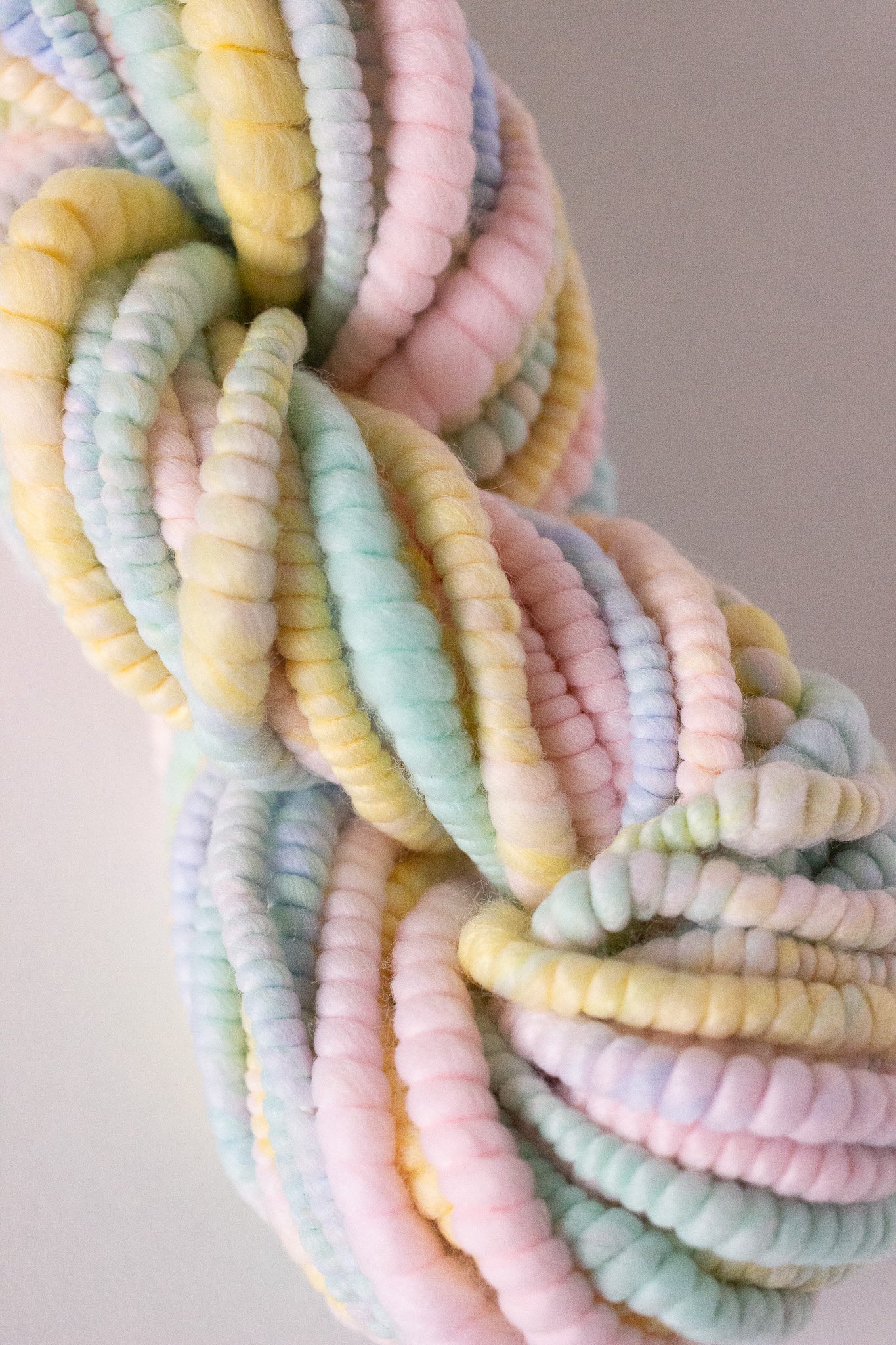 Handspun Art Yarn - Candy Necklace - Vegan & Cruelty Free Yarn