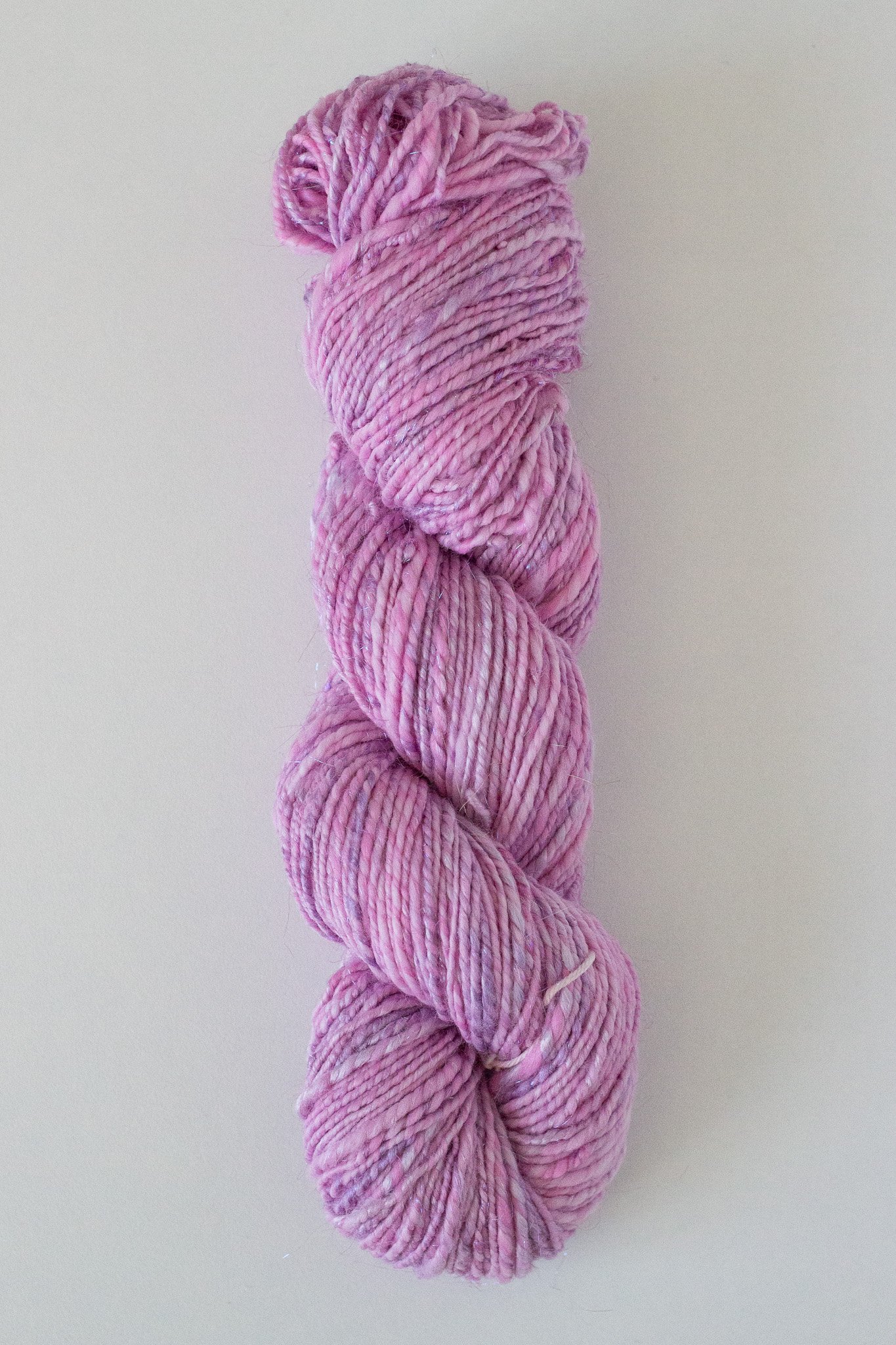Handspun Art Yarn - Lilac - Vegan & Cruelty Free Yarn