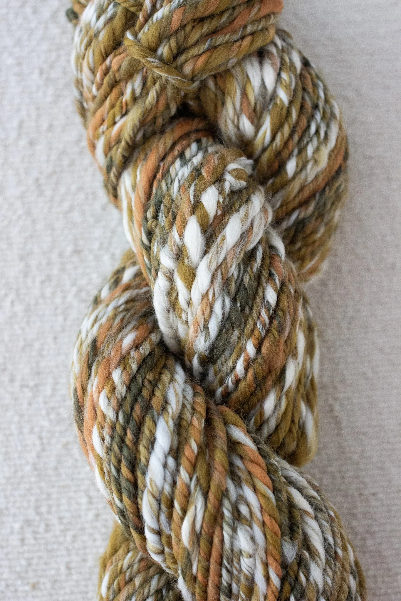 Chain Ply Handspun Art Yarn Winter Flannel