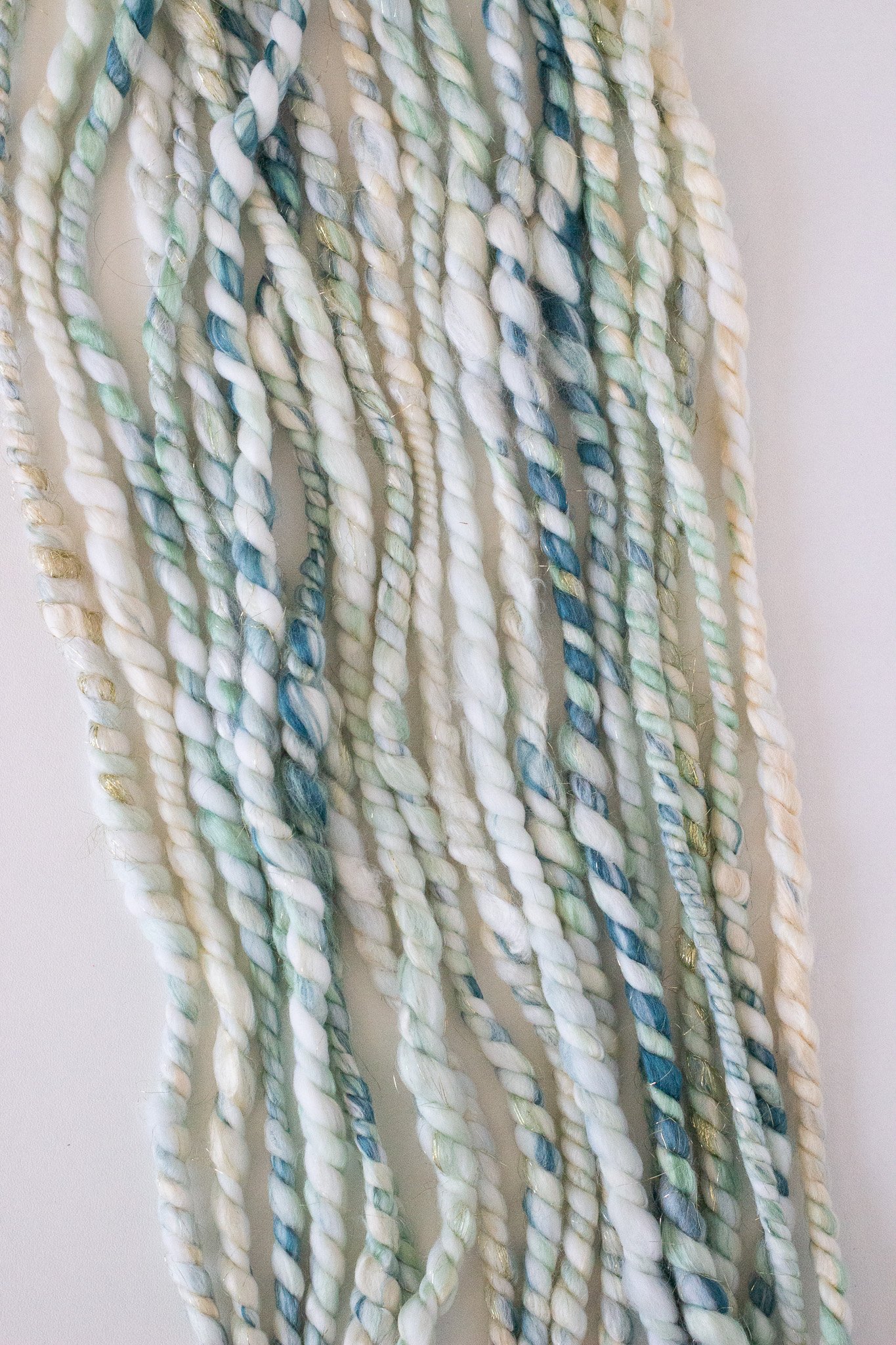 Handspun Art Yarn - Sunlight Waves - Vegan & Cruelty Free Yarn