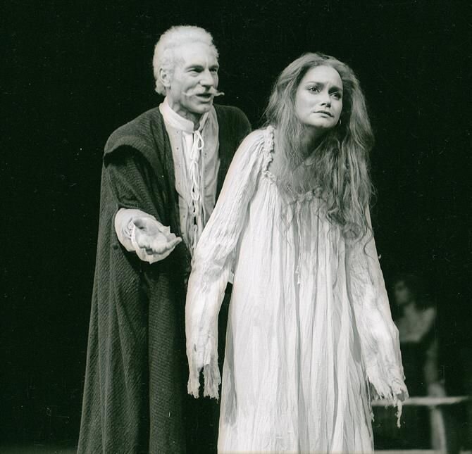 Leonie Mellinger with Patrick Stewart in Titus Andronicus.jpg