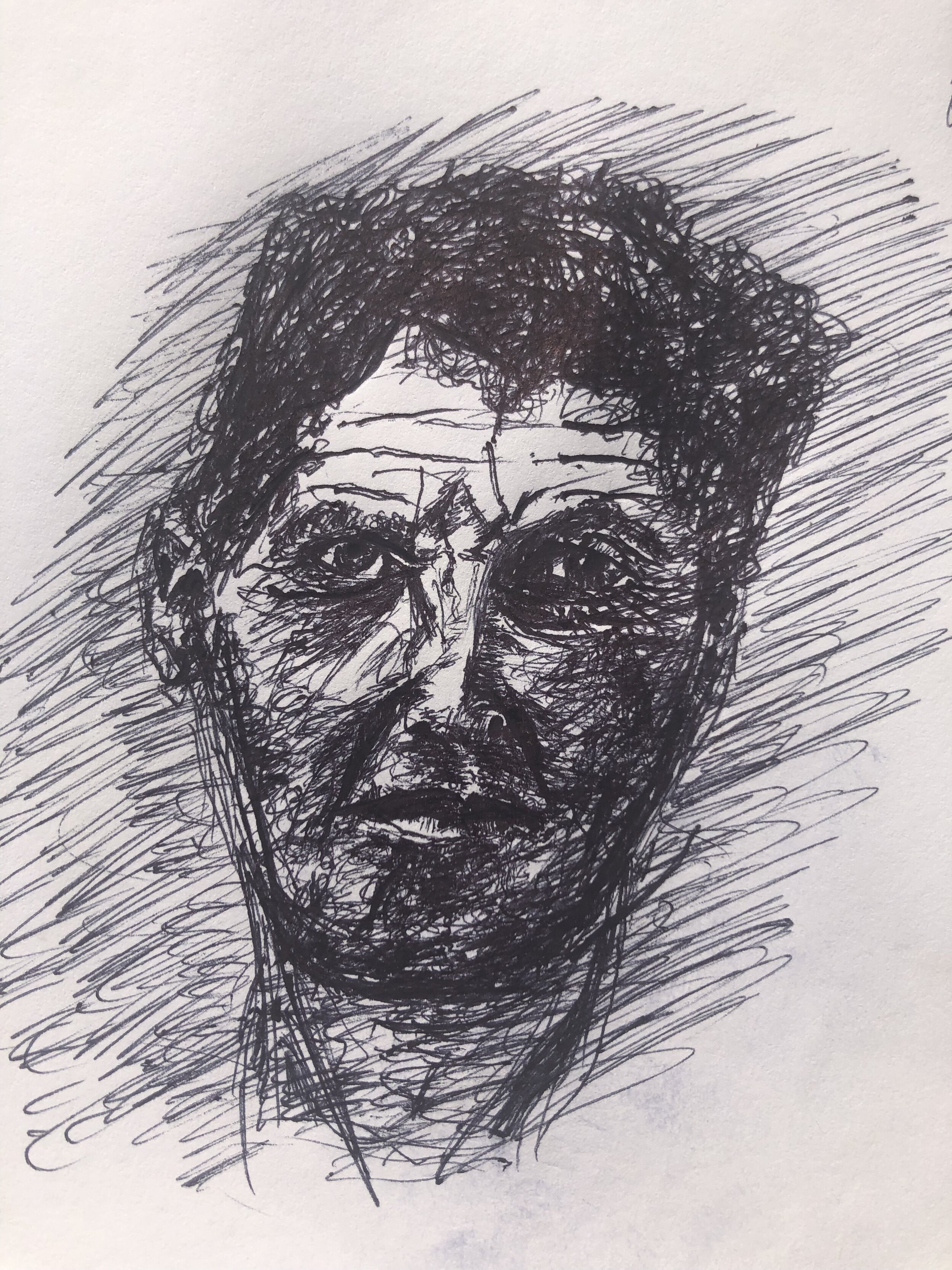 Drawing of Ludwig Wittgenstein by JL