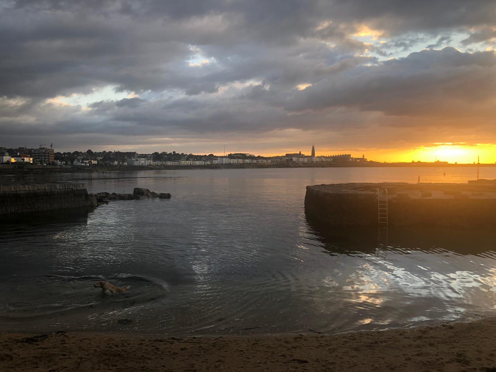 Sunset over Sandycove, September 2019