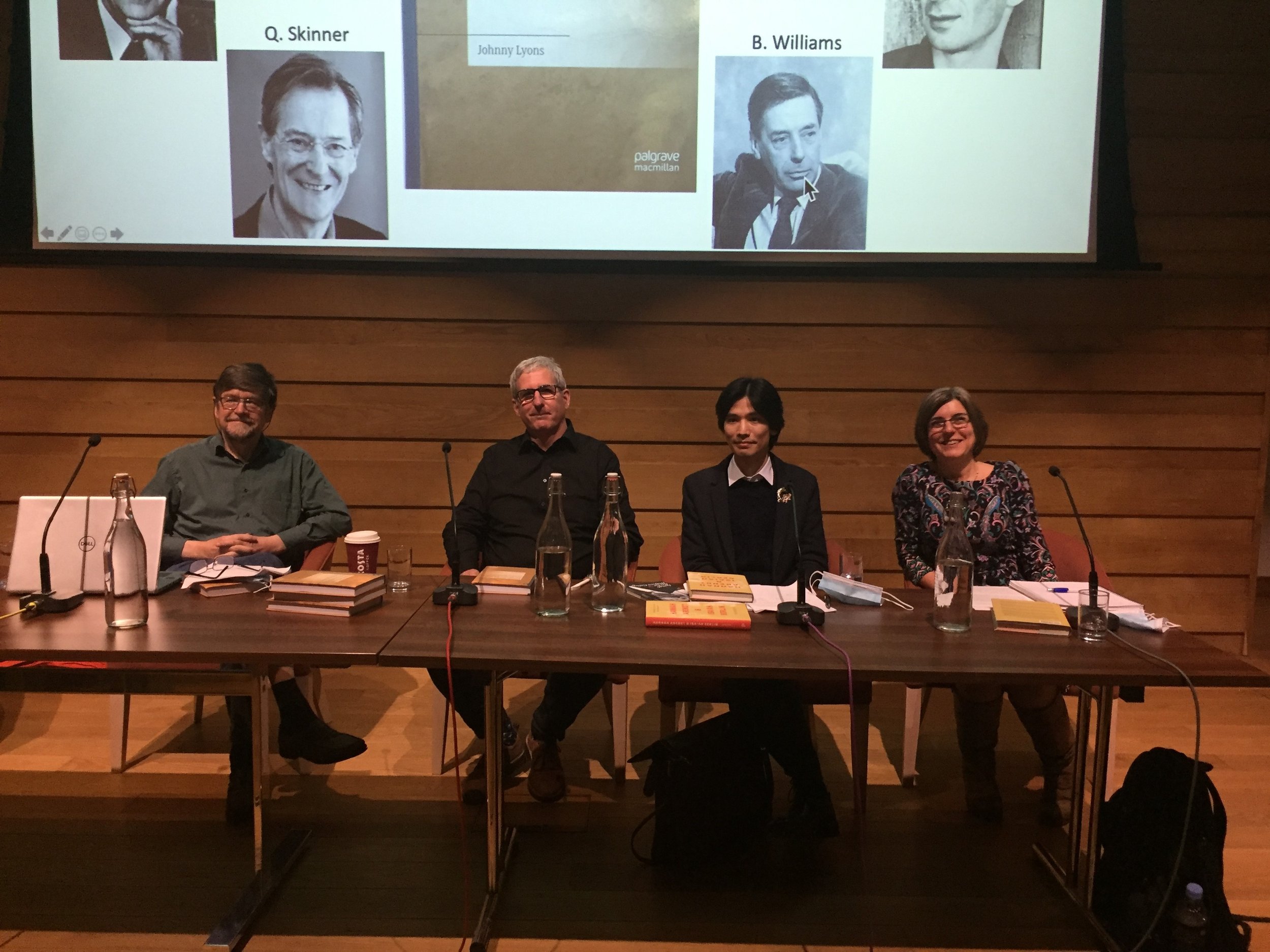 Joint book launch with Kei Hiruta at Wolfson College, Oxford in December 2021. 