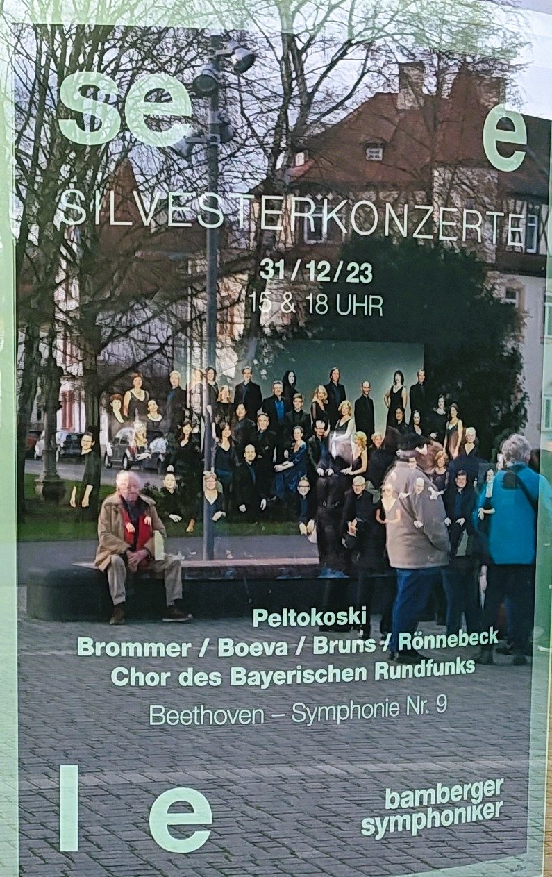 2023.12.31 Beethoven Symphonie Nr. 9 Chor des Bayerischen Rundfunks Bamberger Symphoniker Brommer Boeva Bruns Rönnebeck Peltokoski Konzerthalle Joseph-Keilberth-Saal Bamberg