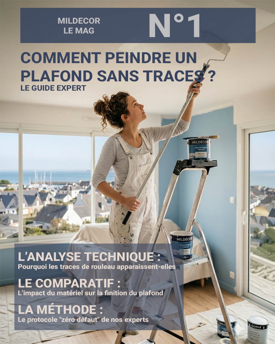 COMMENT PEINDRE UN PLAFOND SANS TRACES ?