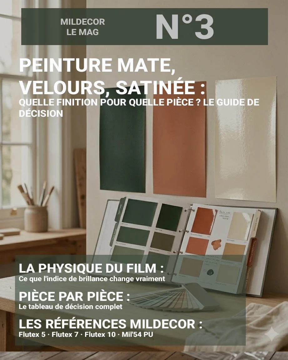 PEINTURE MATE, VELOURS, SATINÉE : LE GUIDE DE DÉCISION