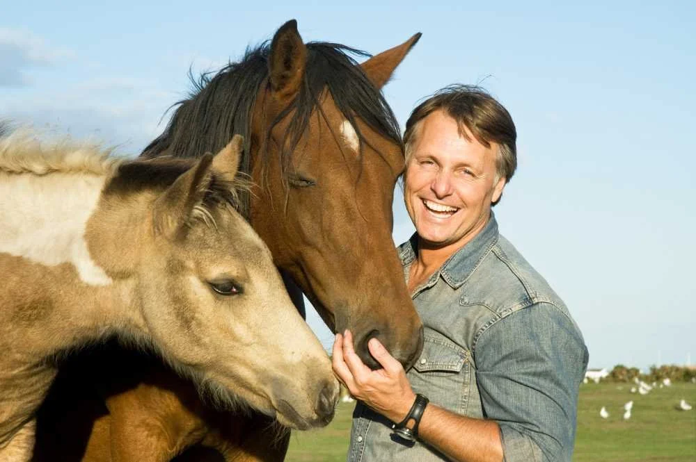 man-with-horses-during-equine-assisted-learning