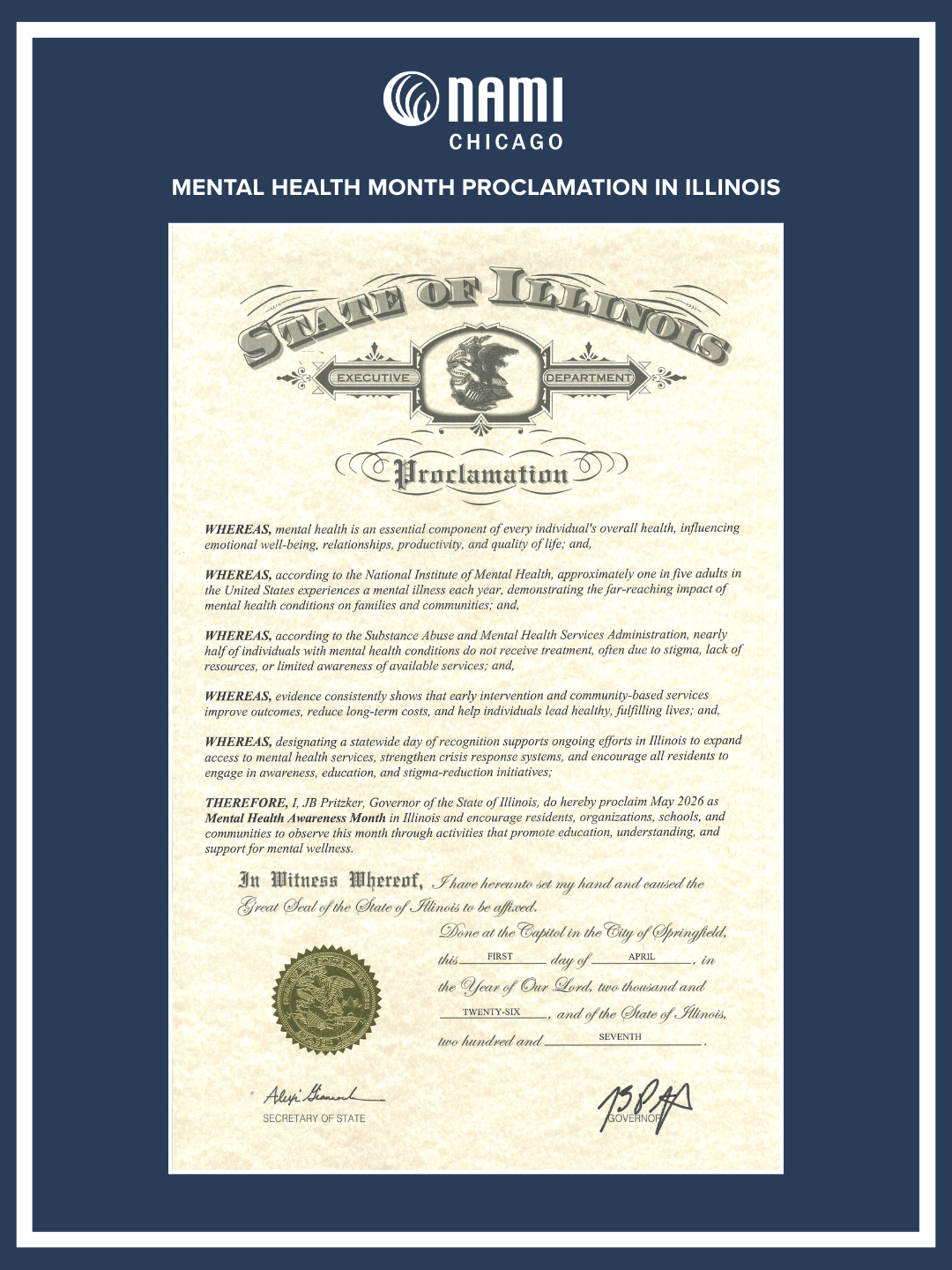 Mental Health Awareness Month Proclamation 