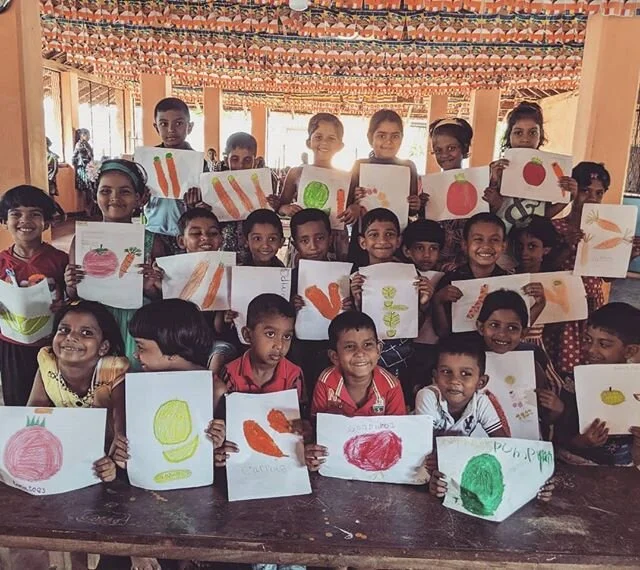 Creating #sensory #experiences around language #learning has always worked for us where kids have fun while understanding not only what words sound like but what they make you #feel. 
#education #creativity #lka #reimagined