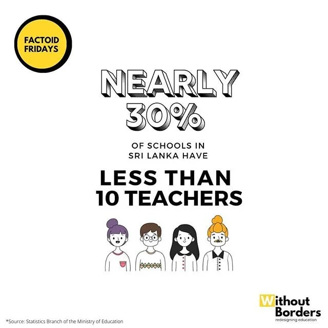 .
Nearly 30% of #schools in #SriLanka have less than 10 teachers. While we have favorable student:teacher ratios when compared with the rest of the region, schools outside urban towns still face issues of #quality and inequitable distribution of qual