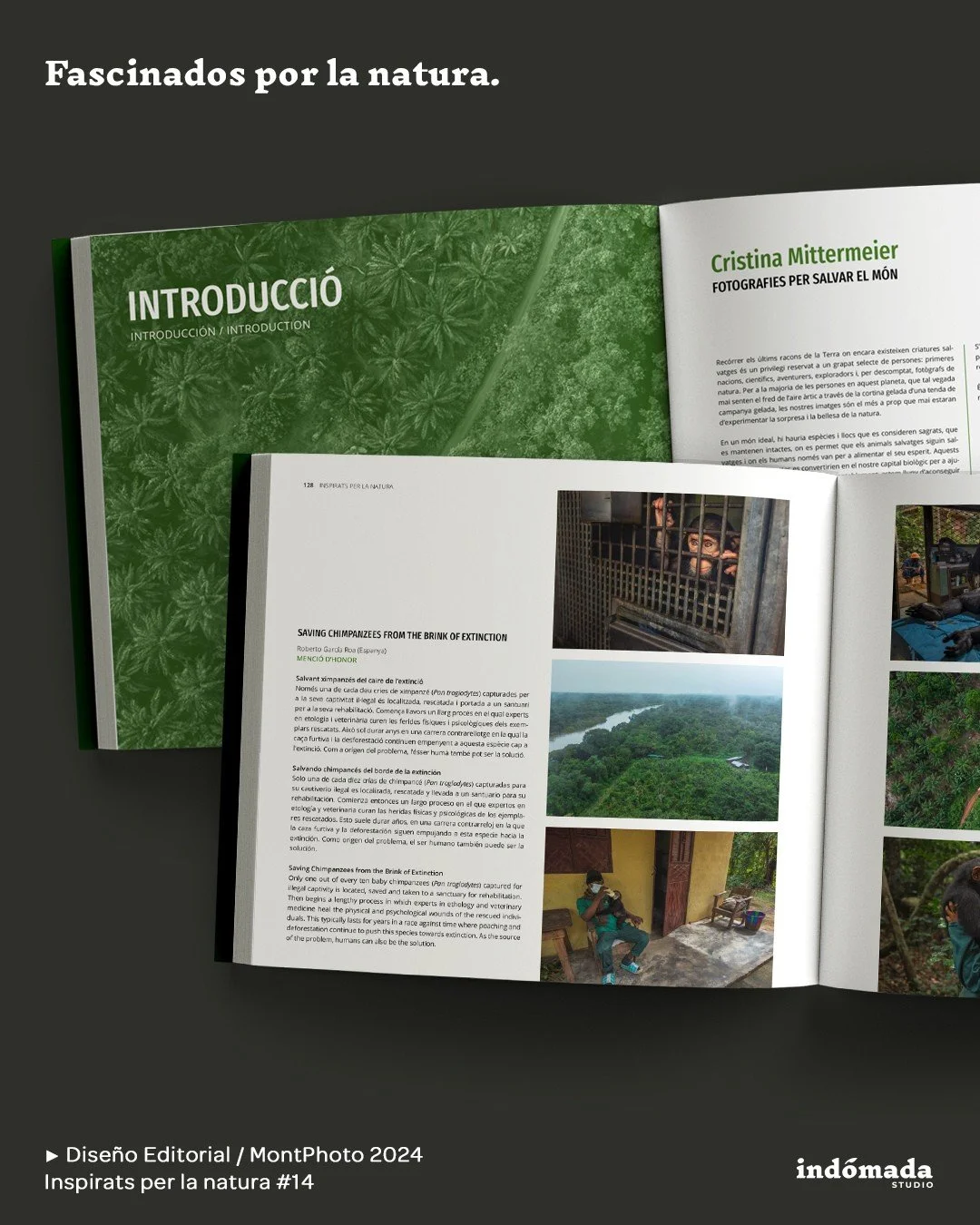 🌿Dise&ntilde;o y maquetaci&oacute;n editorial para MontPhoto.

Libro &ldquo;Inspirats per la natura&rdquo; del concurso internacional de fotograf&iacute;a de naturaleza 2024 @montphotocontest

.

📖Maquetamos con una mirada limpia, ritmo visual y m&