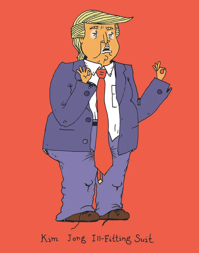 "KIM JONG ILL-FITTING SUIT"