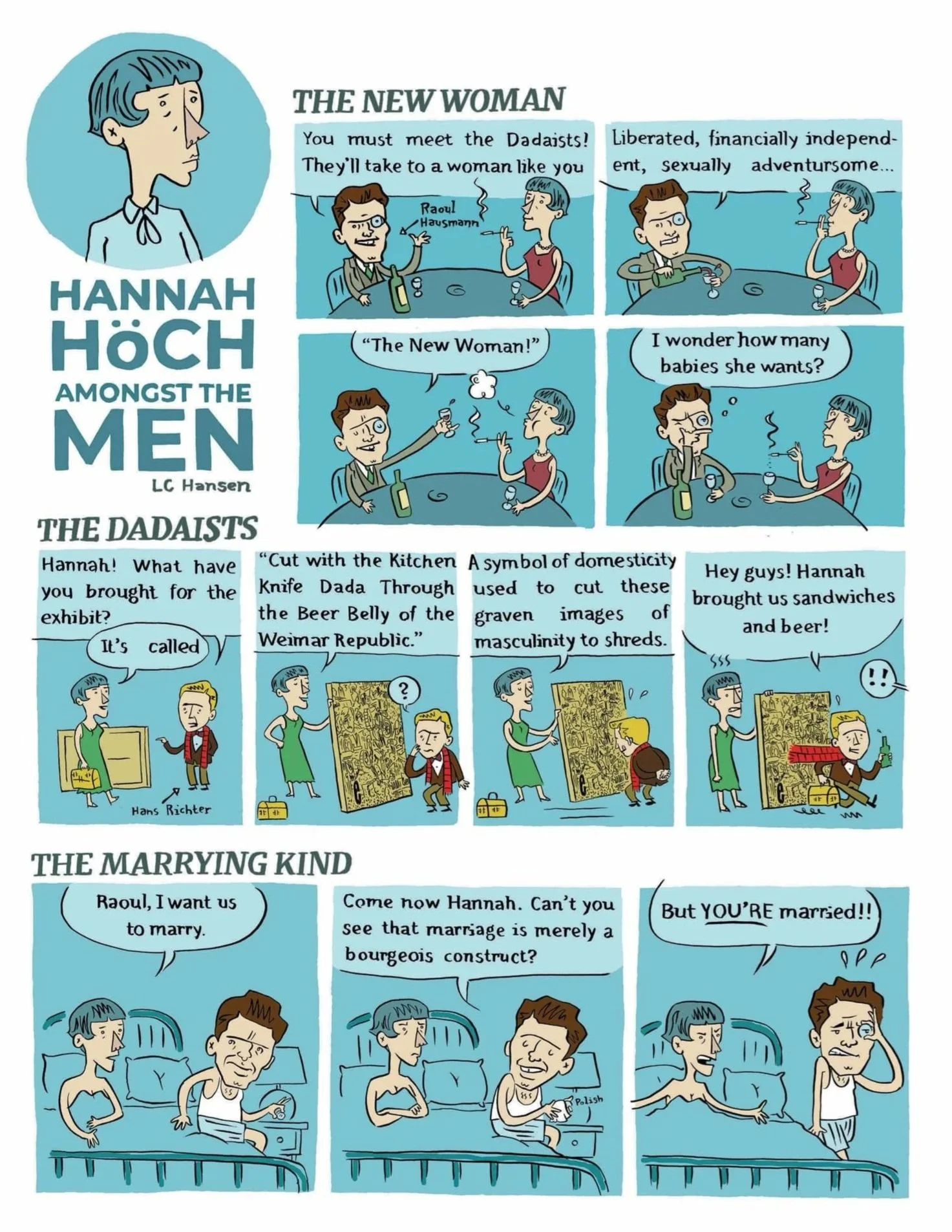 "HANNAH HÖCH AMONGST THE MEN"  page 1