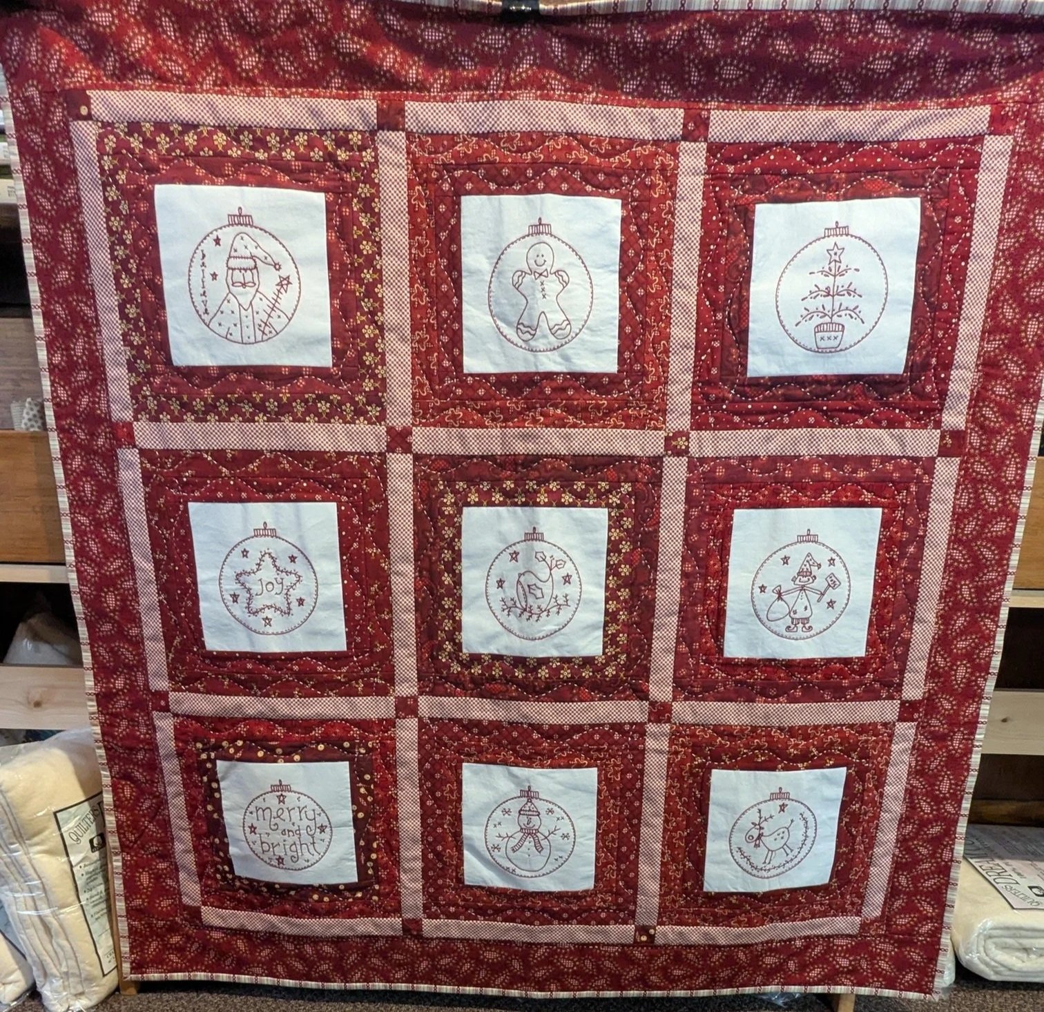 Christmas Baubles Wall Hanging BOM