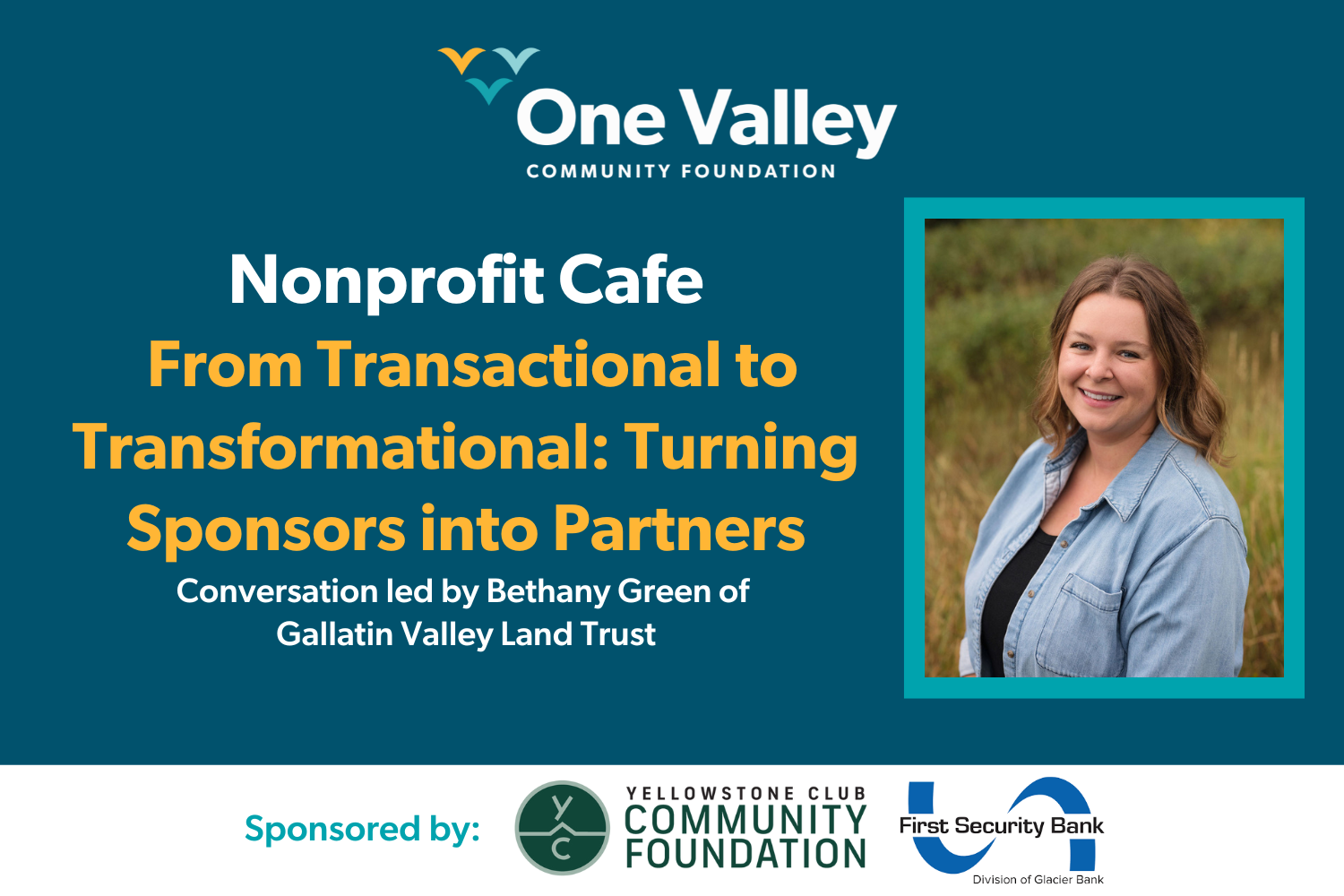 Nonprofit Cafe // From Transactional to Transformational: Turning Sponsors into Partners - Virtual