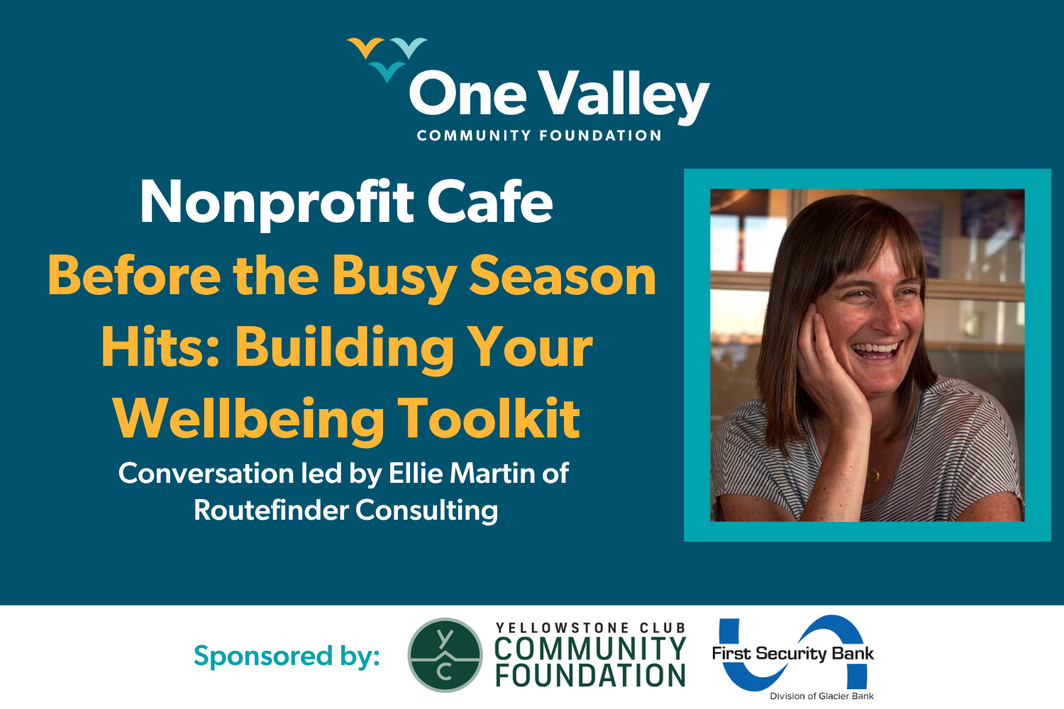 Nonprofit Cafe // Before the Busy Season Hits: Building Your Wellbeing Toolkit - Virtual