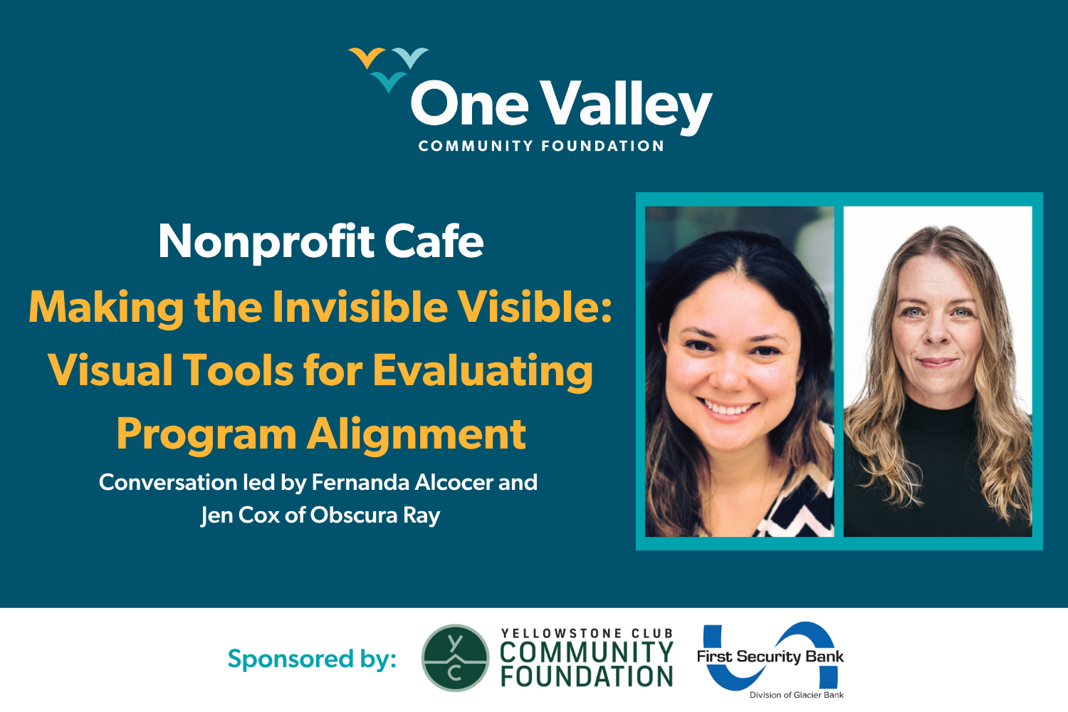 Nonprofit Cafe // Making the Invisible Visible: Visual Tools for Evaluating Program Alignment - In Person Session