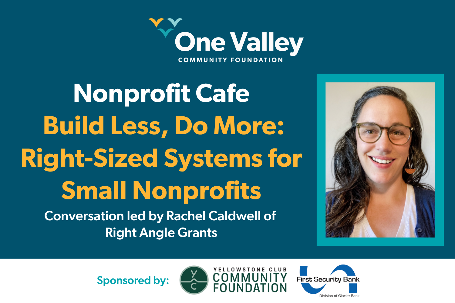 Nonprofit Cafe // Build Less, Do More: Right-Sized Systems for Small Nonprofits - Virtual Session