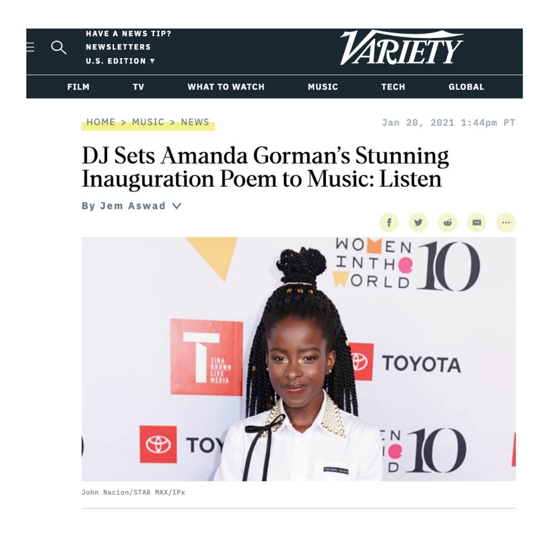 We&rsquo;re beyond honored to have &ldquo;Zion&rdquo; soundtrack the powerful and inspiring words of @amandascgorman on yesterday&rsquo;s broadcast on @KEXP ⁣⁣
⁣⁣⁣⁣
⁣⁣Thank you Cheryl Waters for choosing our song to accompany this  wonderful poem. Yo