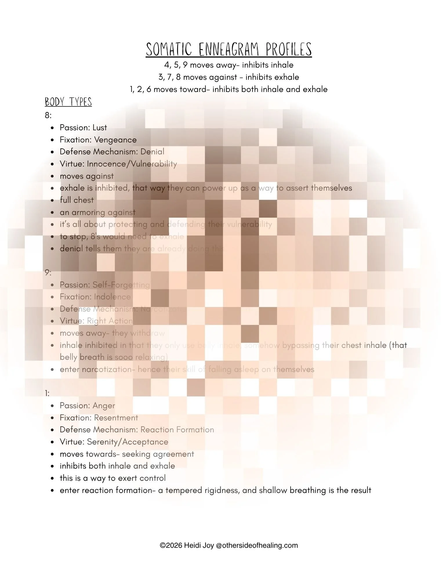 Somatic Enneagram Profiles