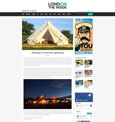 Checking in: A review of Home Farm Glamping