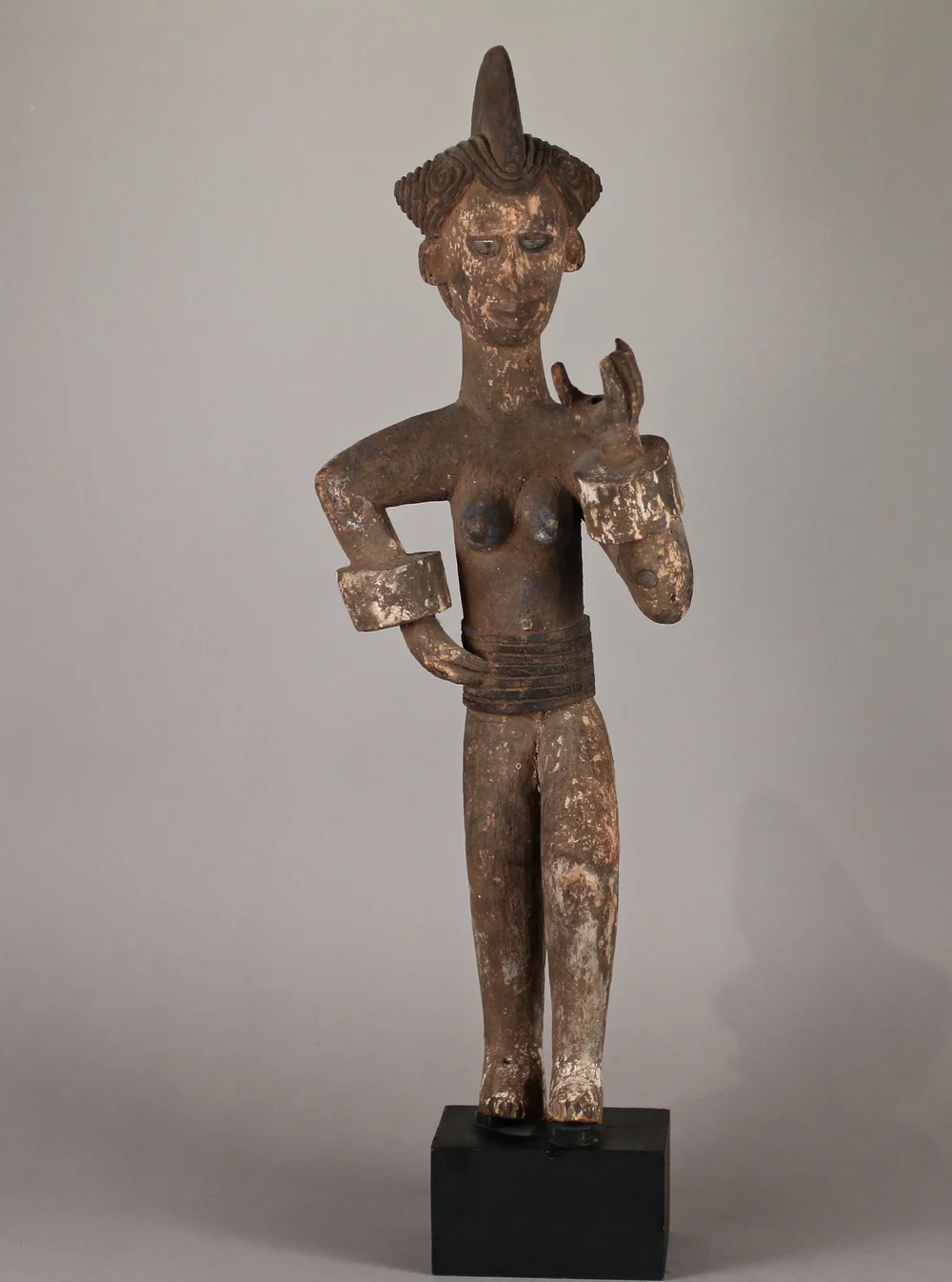 Igbo Female Figure with Rattle — TAD Tribal Art