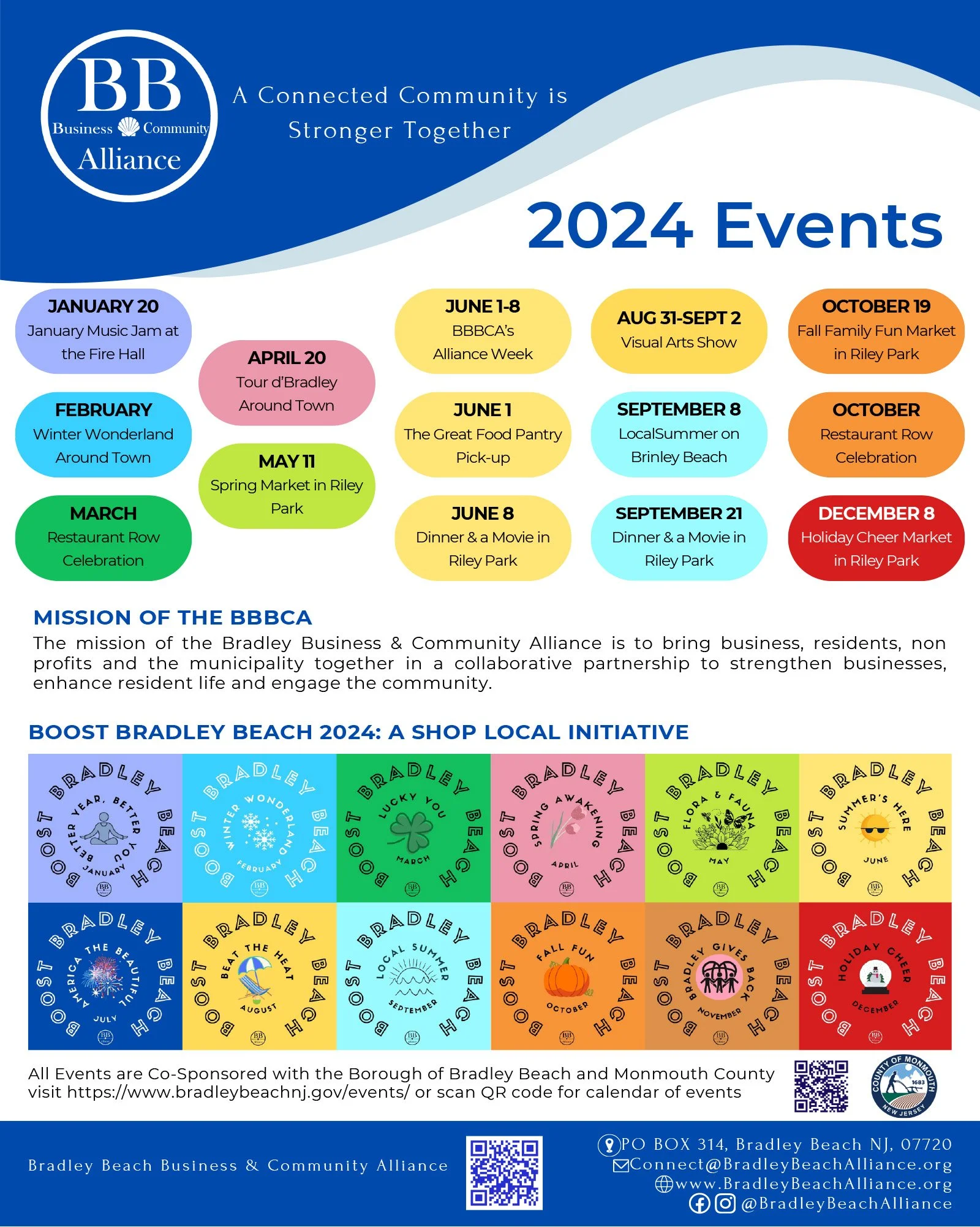 Events at a Glance 2024 — Bradley Beach Business & Community Alliance Events at a Glance 2024 — Bradley Beach Business & Community Alliance
