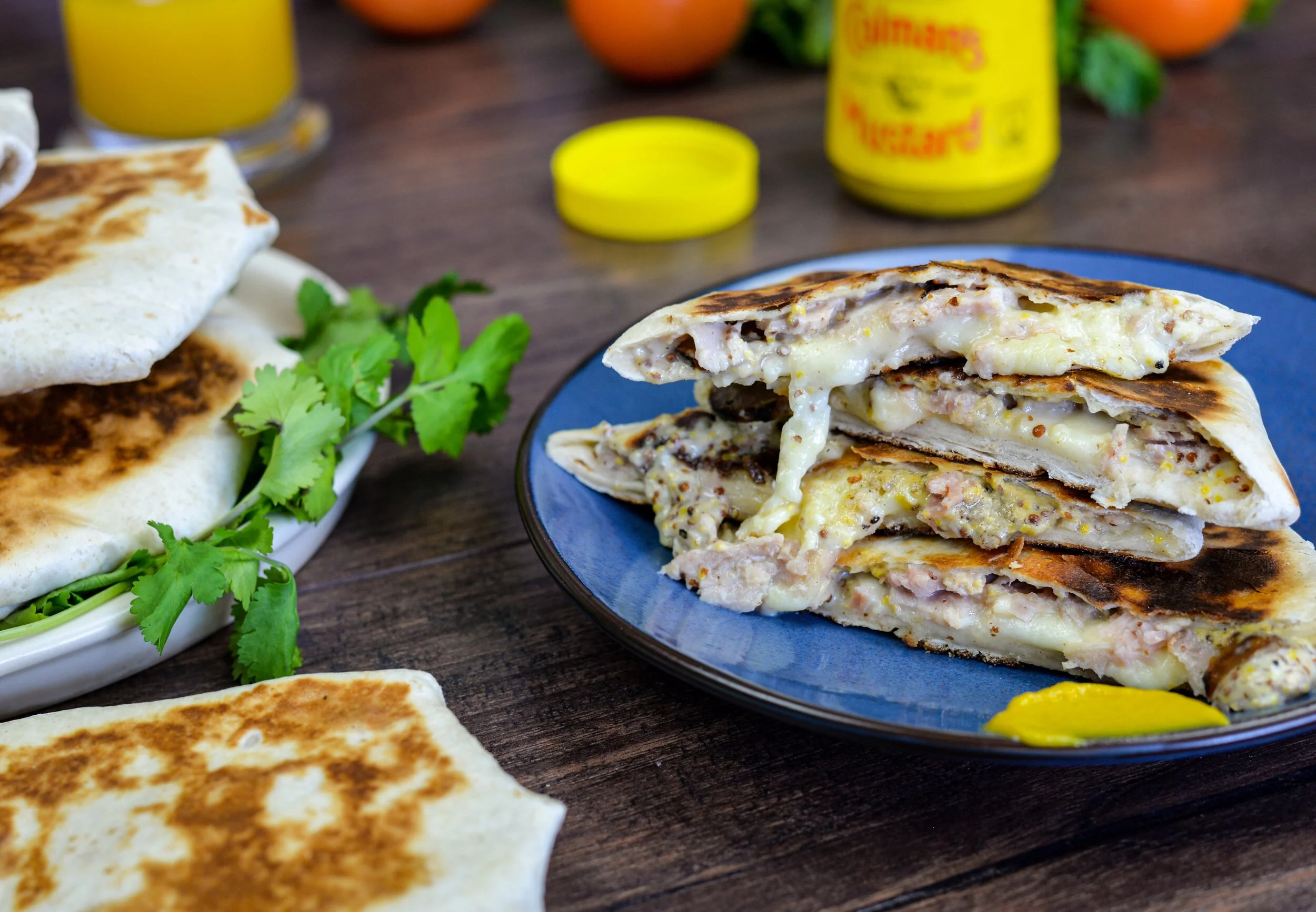 Ham and Cheese Brunch Wraps
