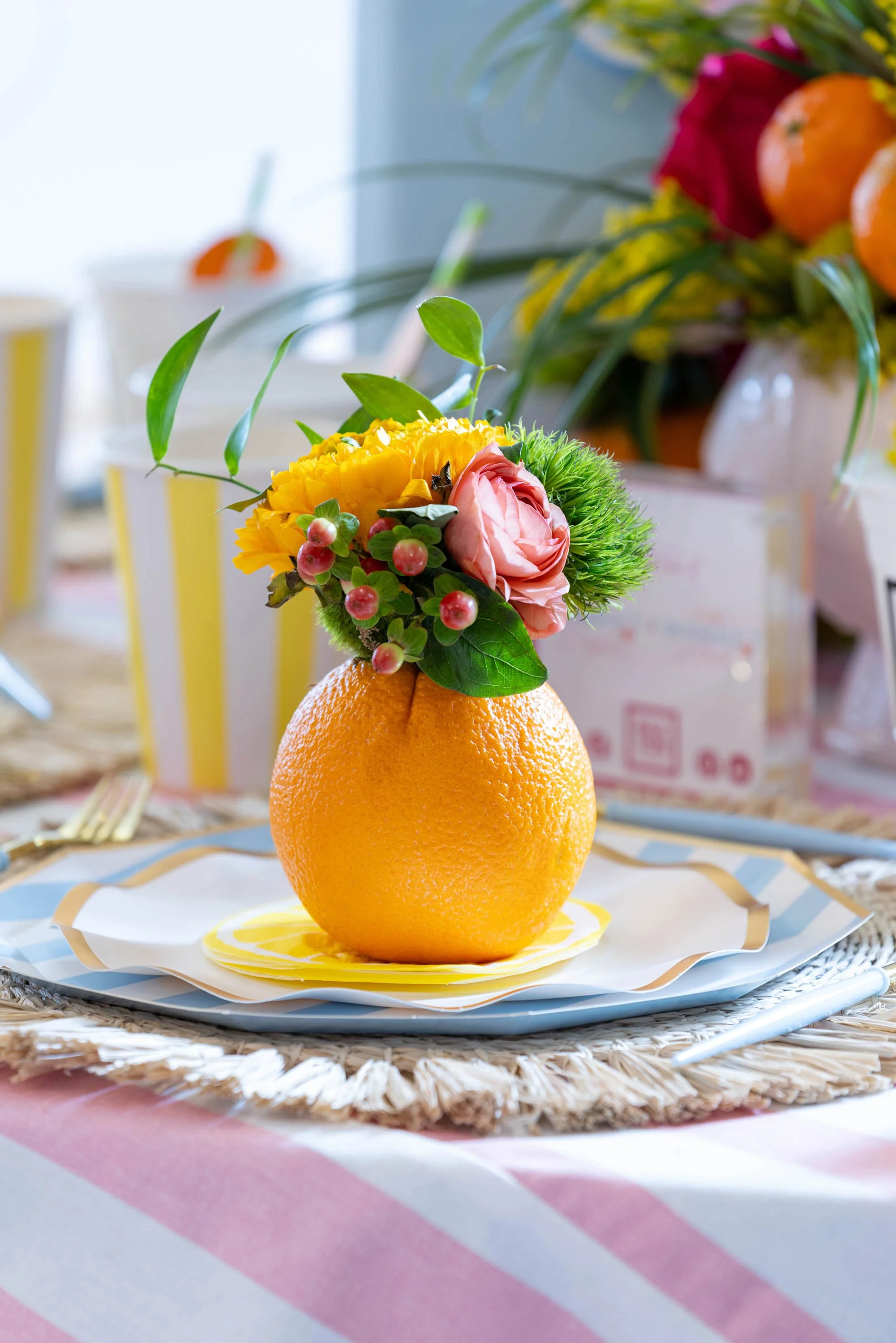 Design Inspirations Fort Worth, charity event, fort worth interior design, tablescape design, creative tablescape, event table design, themed table setting, summer tablescape inspiration, colorful tablescape, floral table setting, party table decor, 