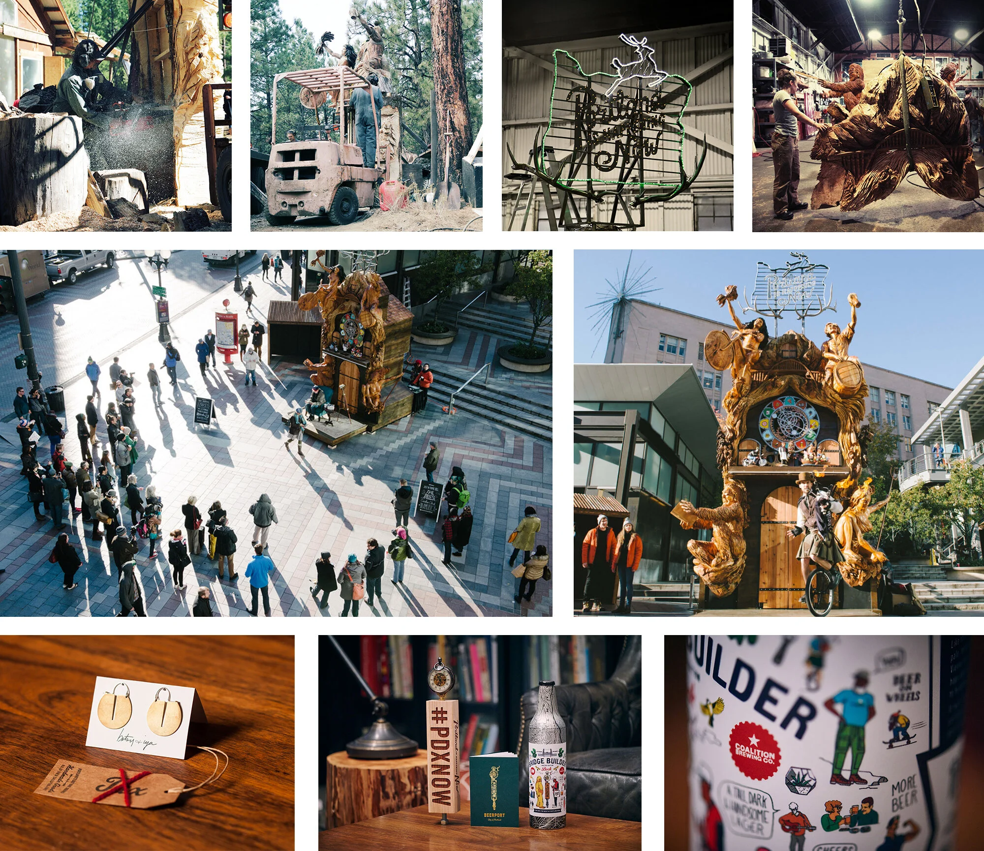    In addition the campaign was supported with colorful print, OOH and painted walls that showed a collage of everything that was happening in Portland at any given moment in time.   