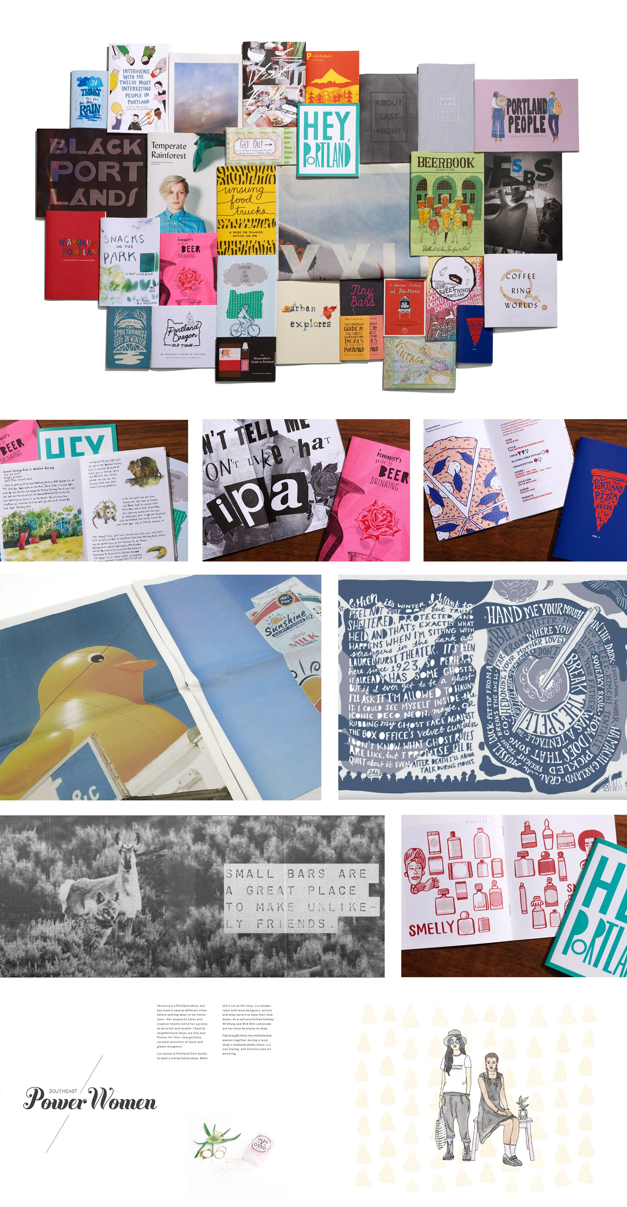    To put the zines out into the world we bought OOH, bus shelters and painted walls in nearby large cities, and stocked custom newspaper boxes with the zines for potential visitors to peruse. 