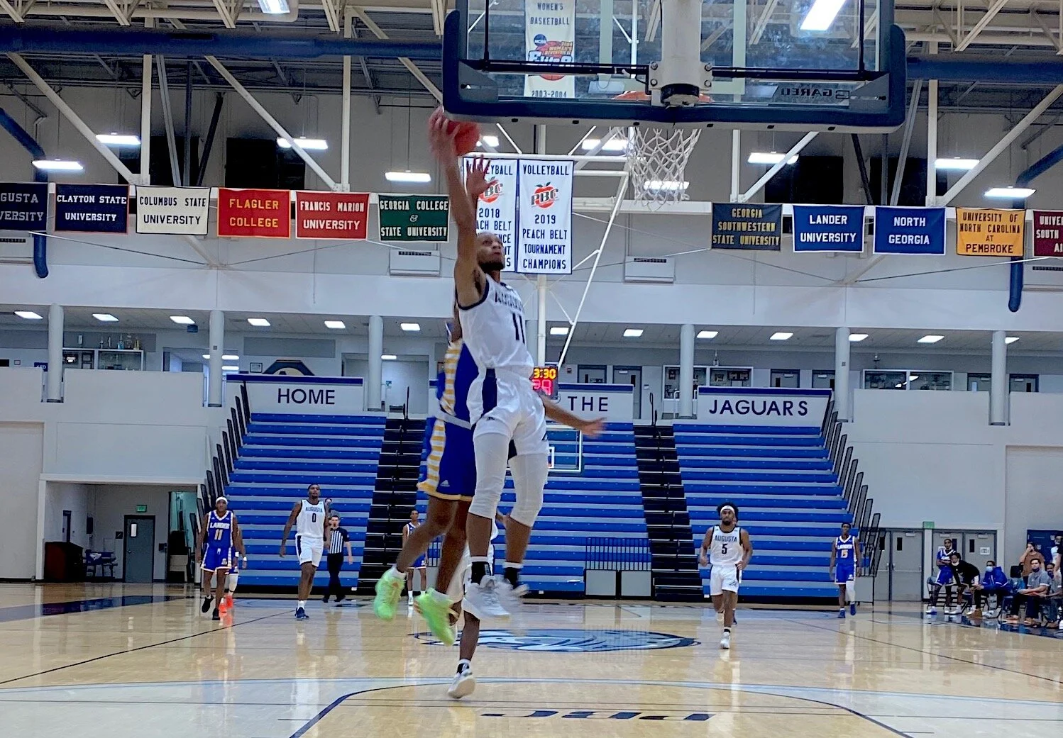 Second-half comeback lifts AU over Lander in season opener