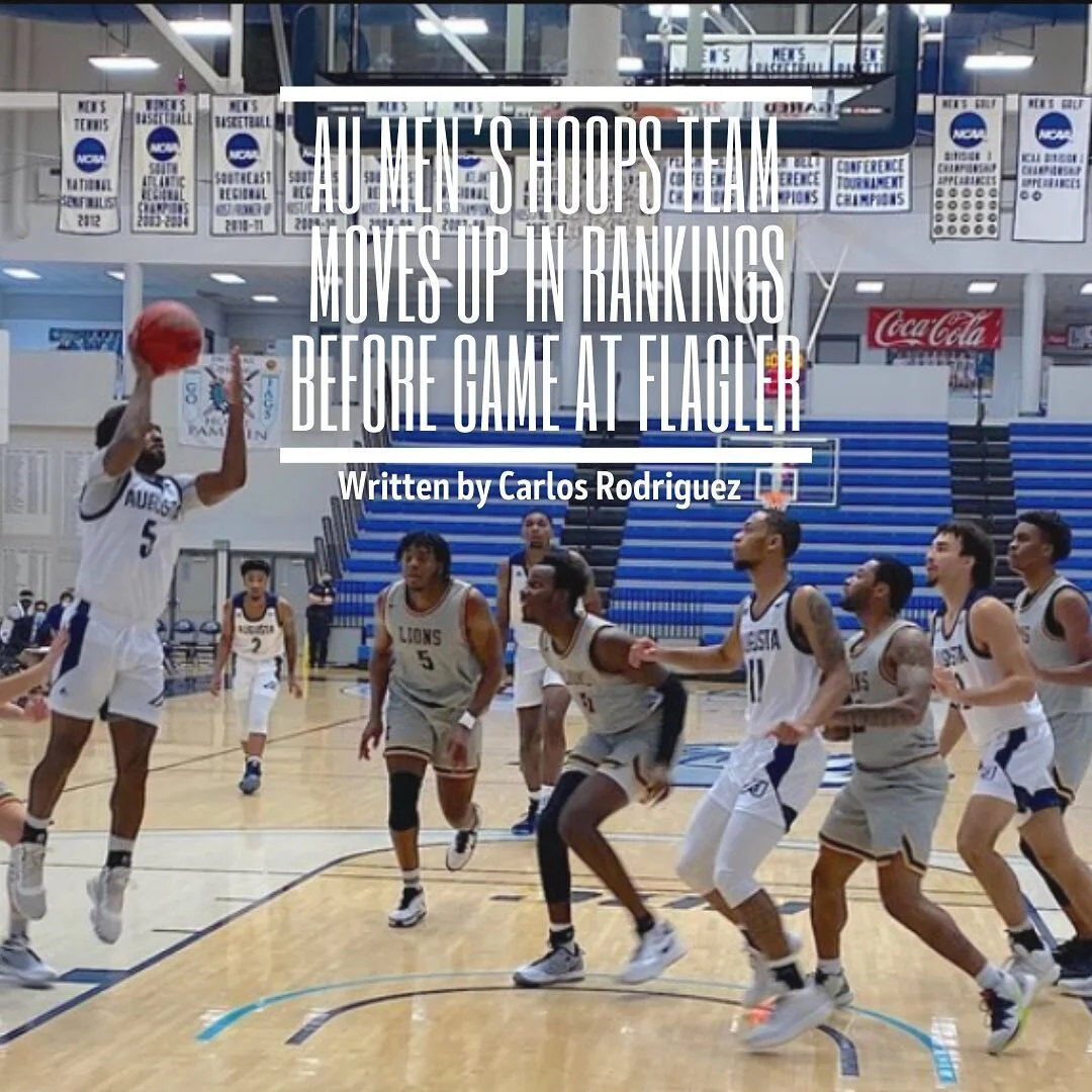 The Augusta University men&rsquo;s basketball team received the No. 10 spot in the National Association of Basketball Coaches (NABC) poll that was released on Tuesday, Jan. 12. 

Augusta moved up one spot from their No. 11 ranking from last week.

Th