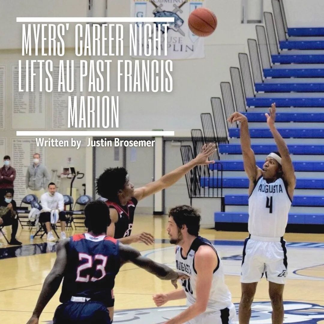 The Augusta University men&rsquo;s basketball team earned a hard-fought 69-62 Peach Belt Conference win over Francis Marion University on Wednesday, Feb. 3, at Christenberry Fieldhouse. 

In the process, AU Coach Dip Metress picked up his 499th caree